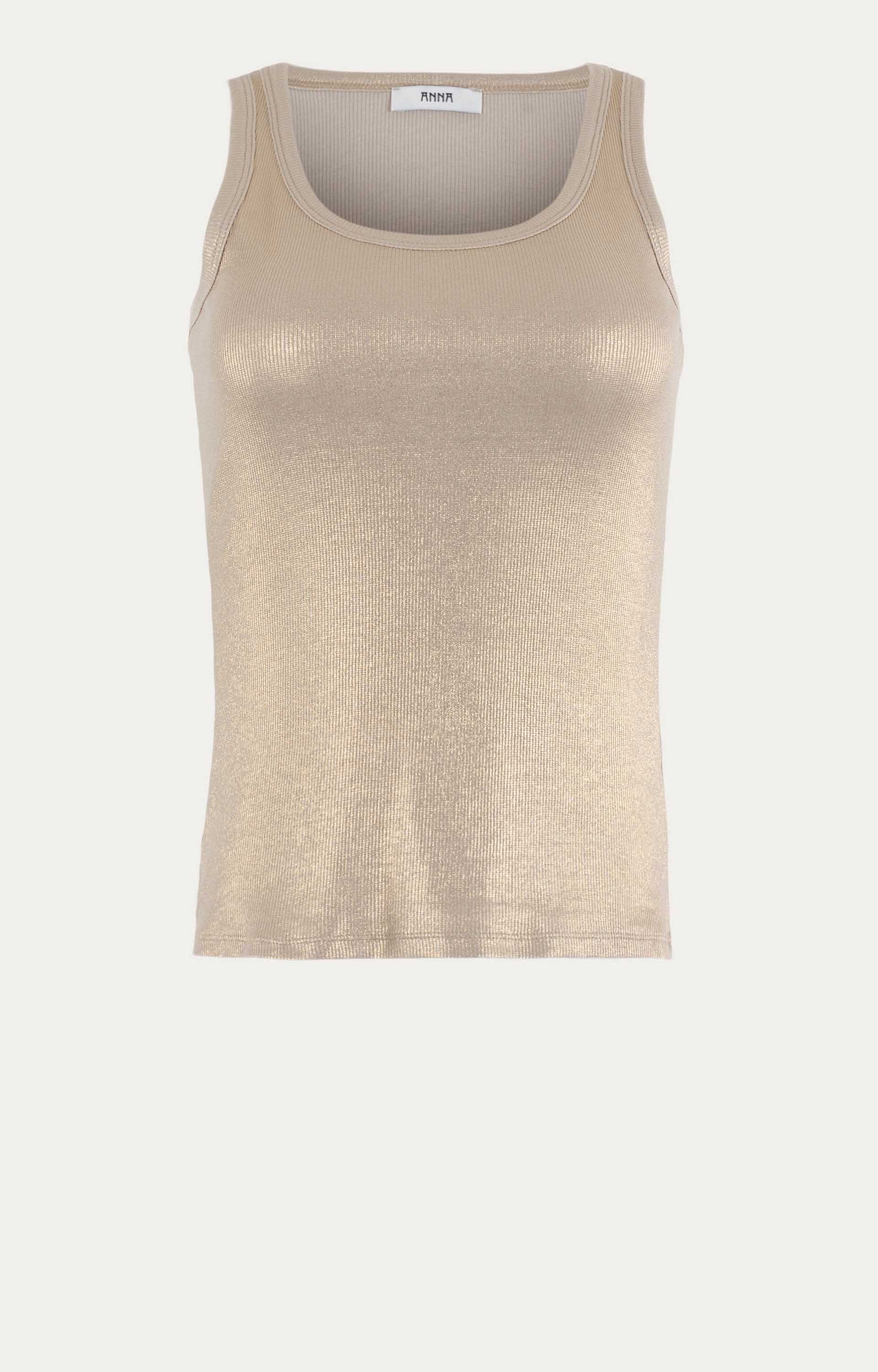 Top met goud look