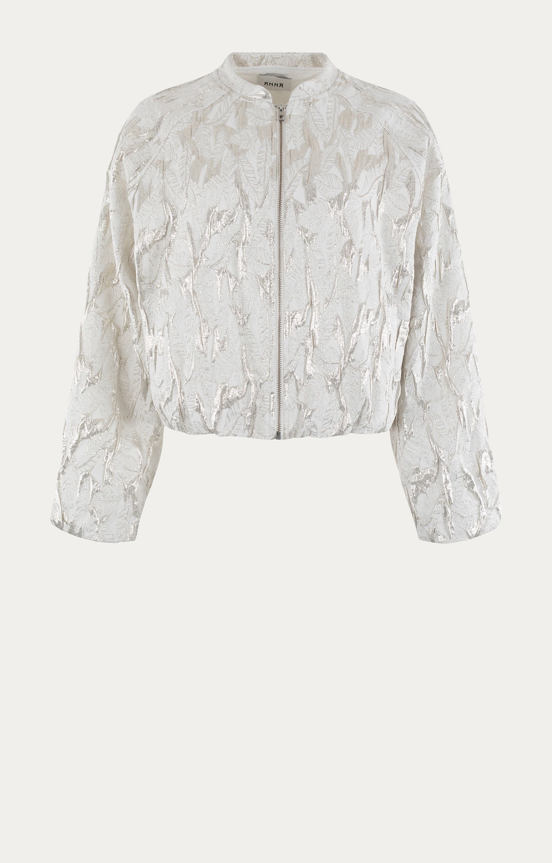 Blazer met zilver jacquard