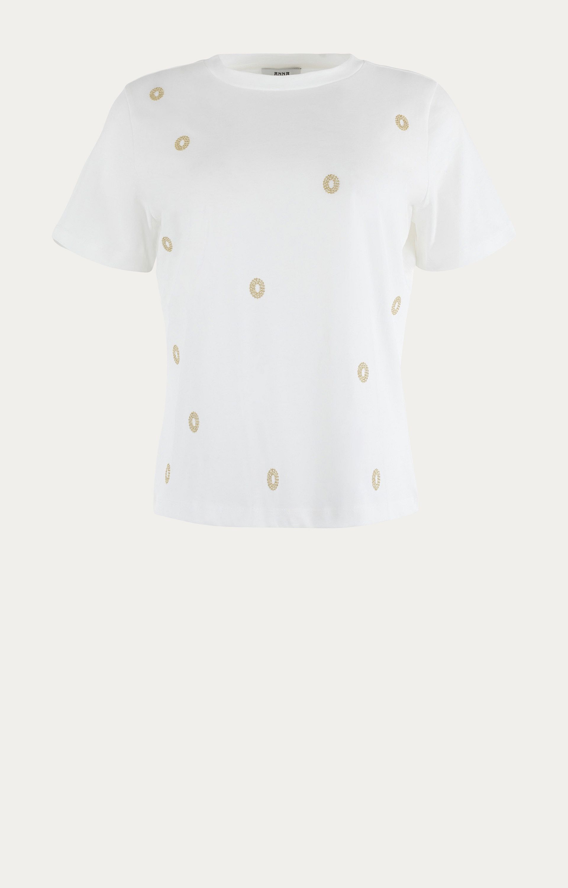 Shirt met borduursels