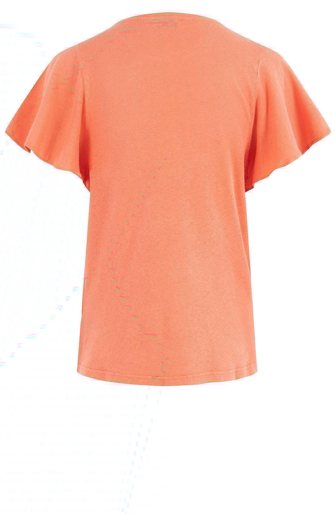 Shirt met volantmouwen