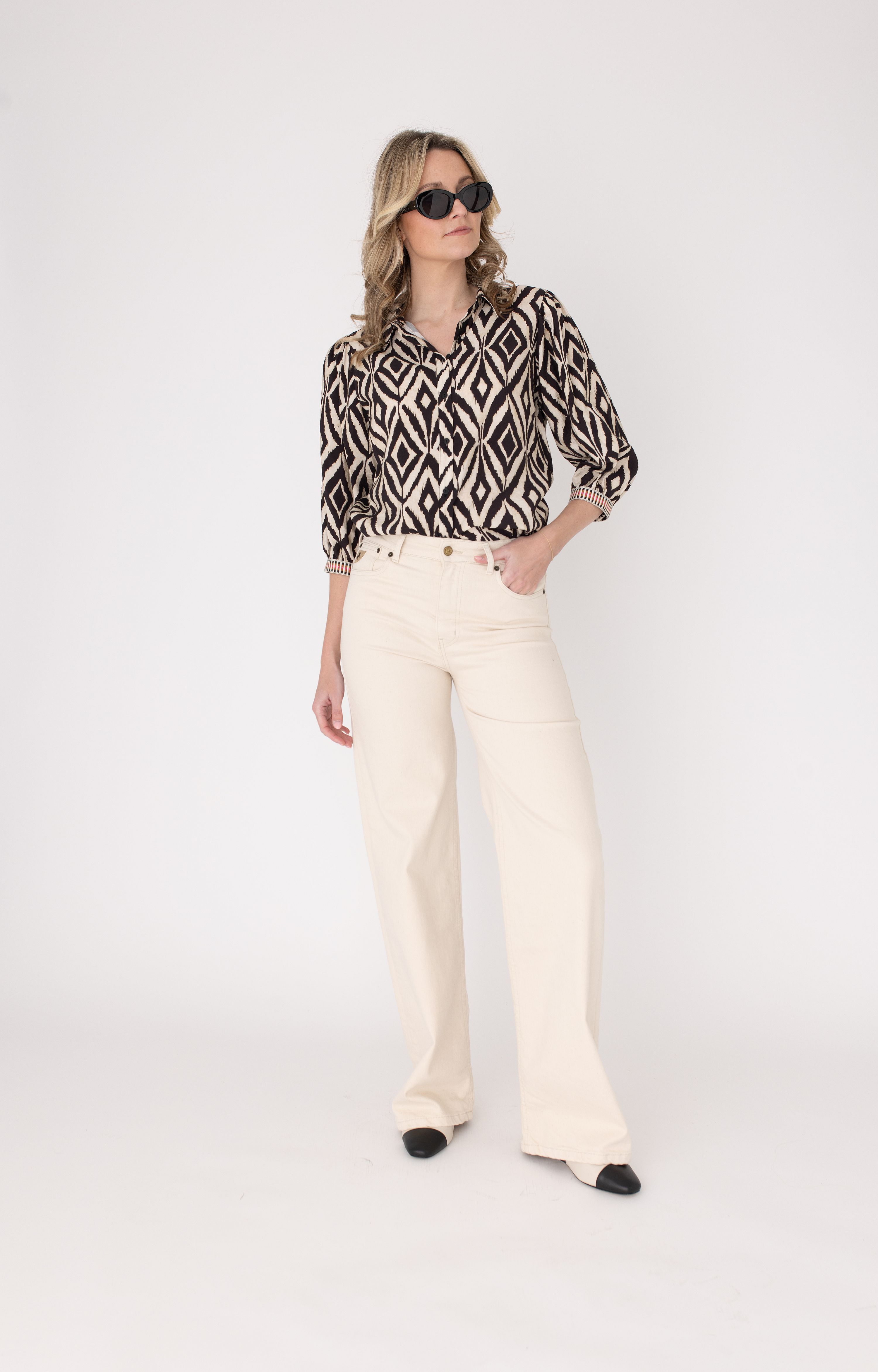 Blouse met print 