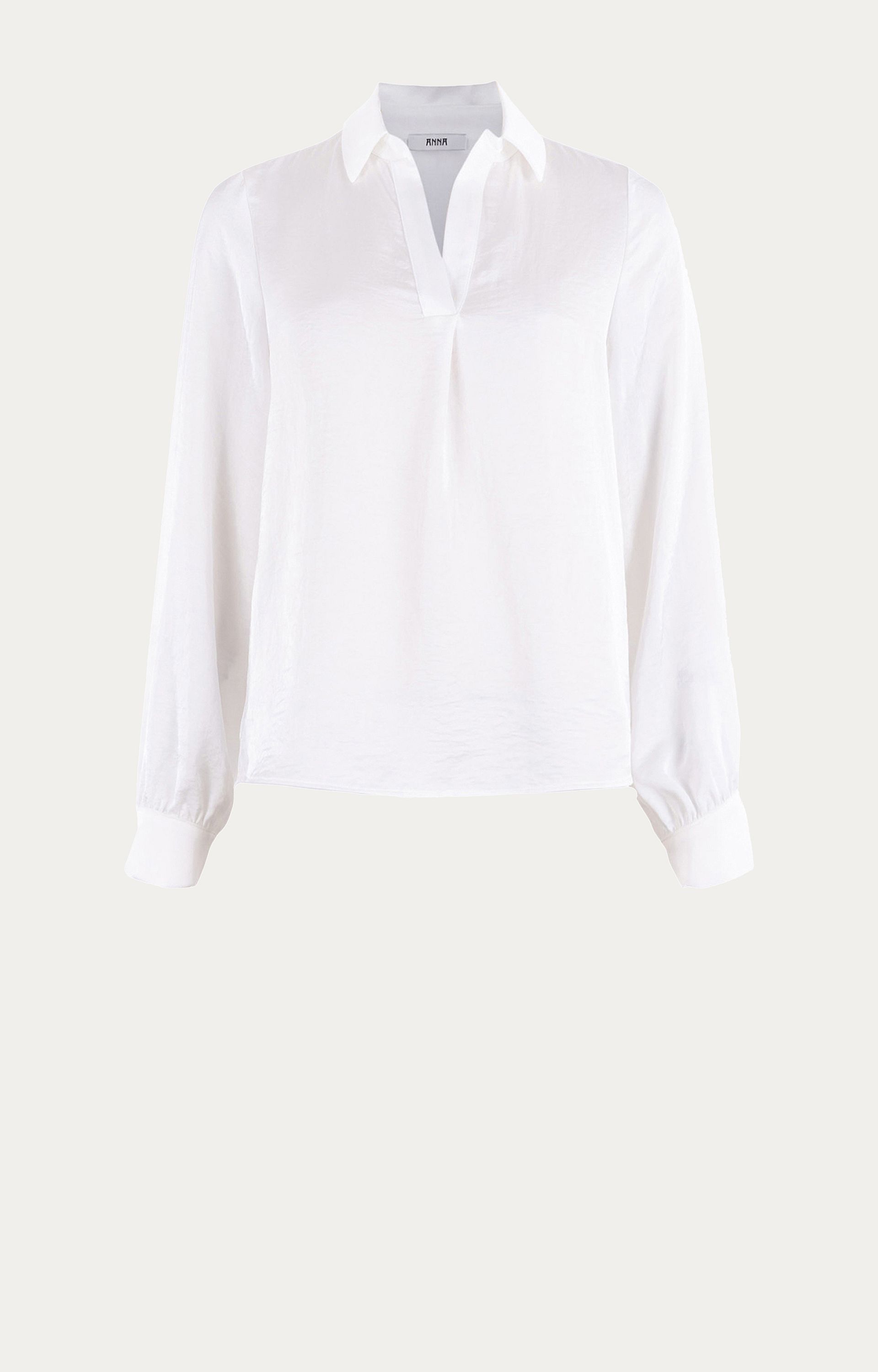 Blouse met satijnlook
