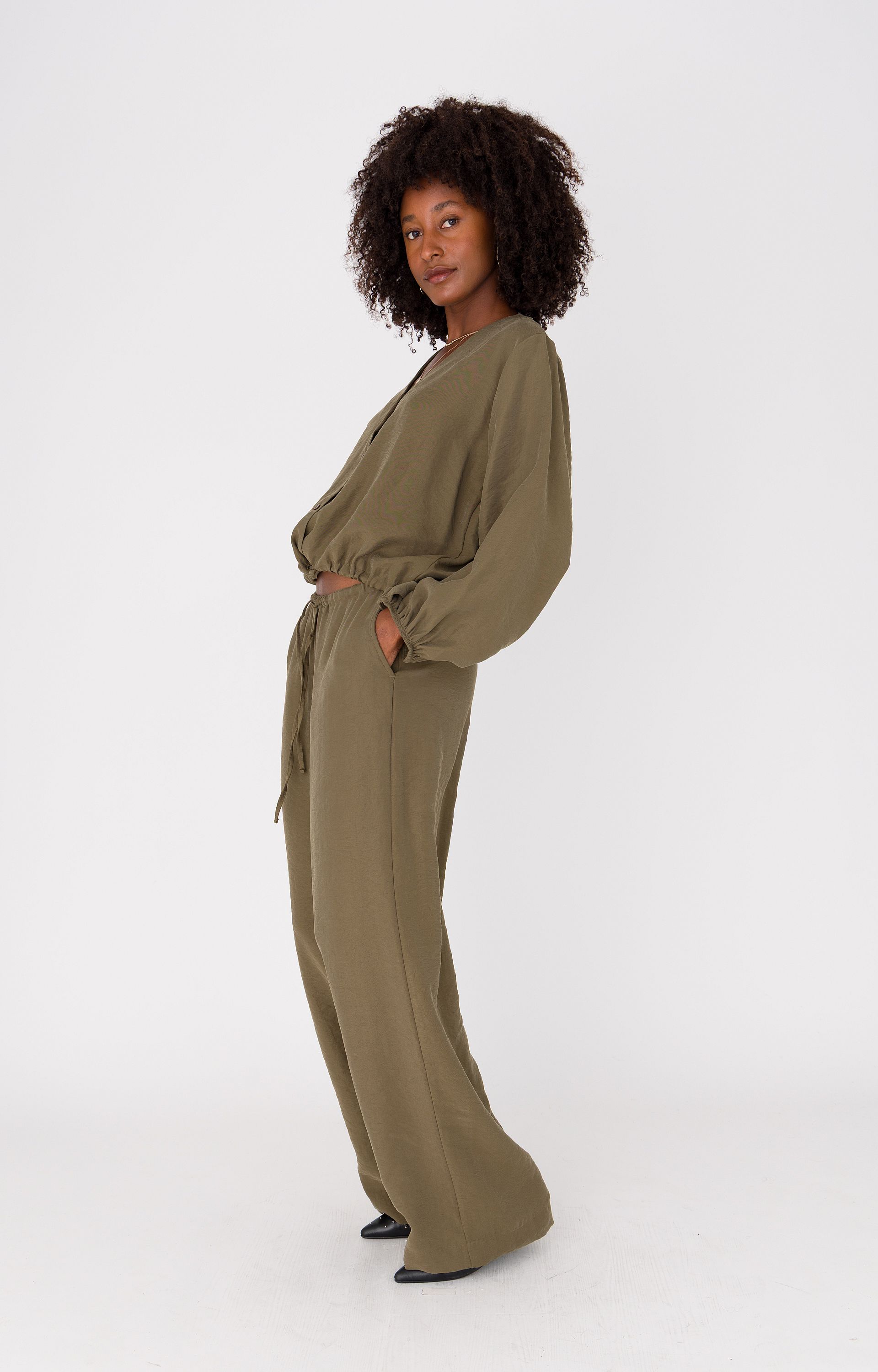 Soepelvallende broek