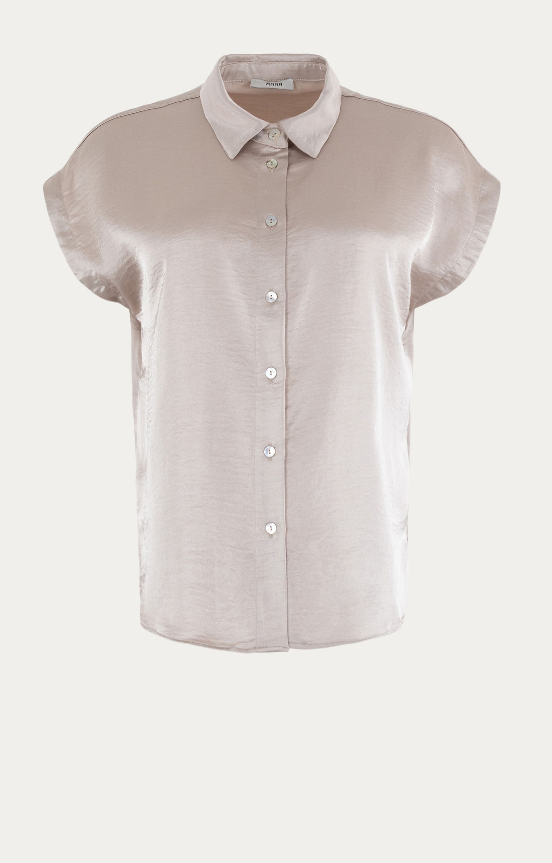 Blouse met satijnlook