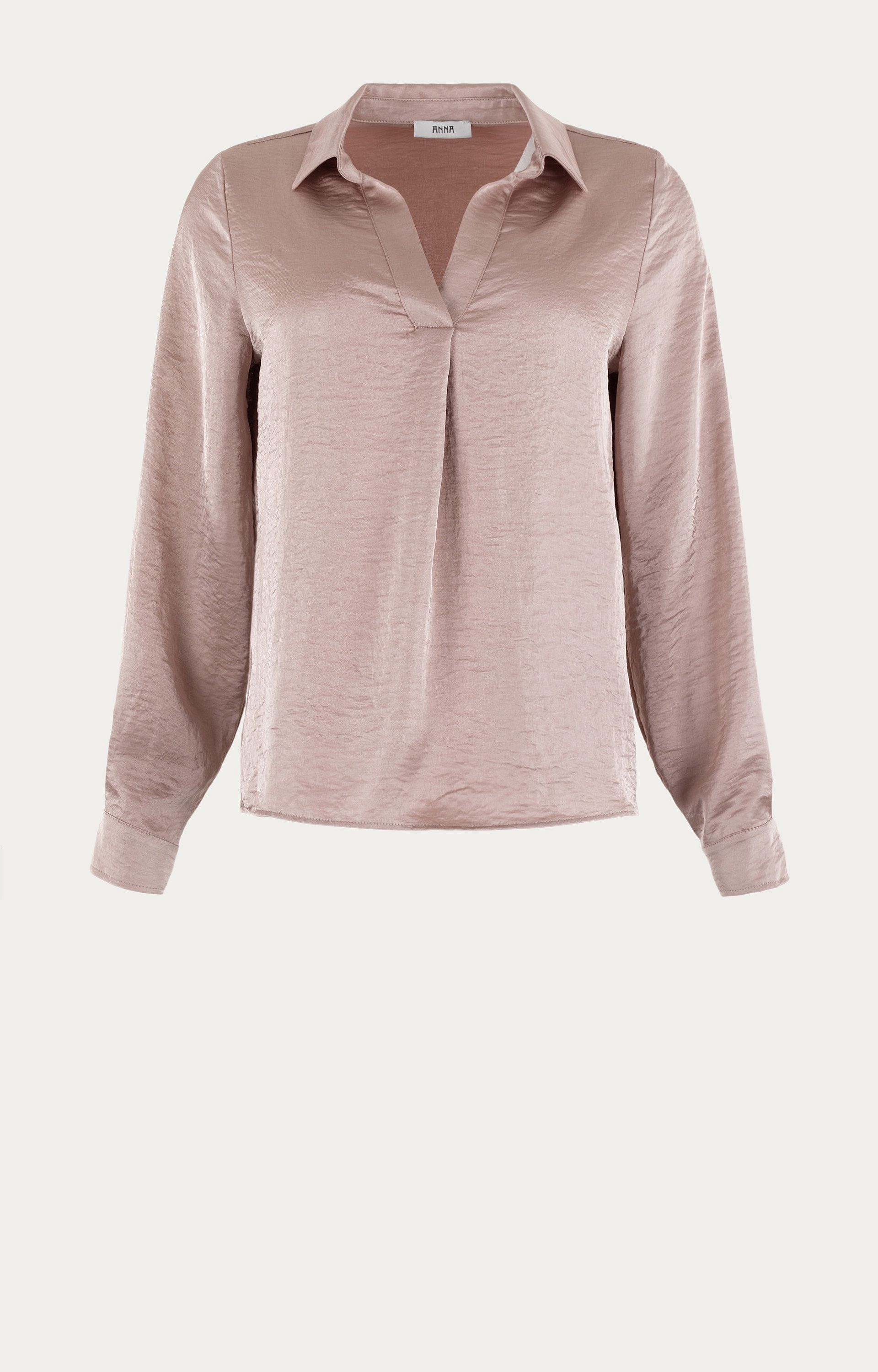 Blouse met satijnlook