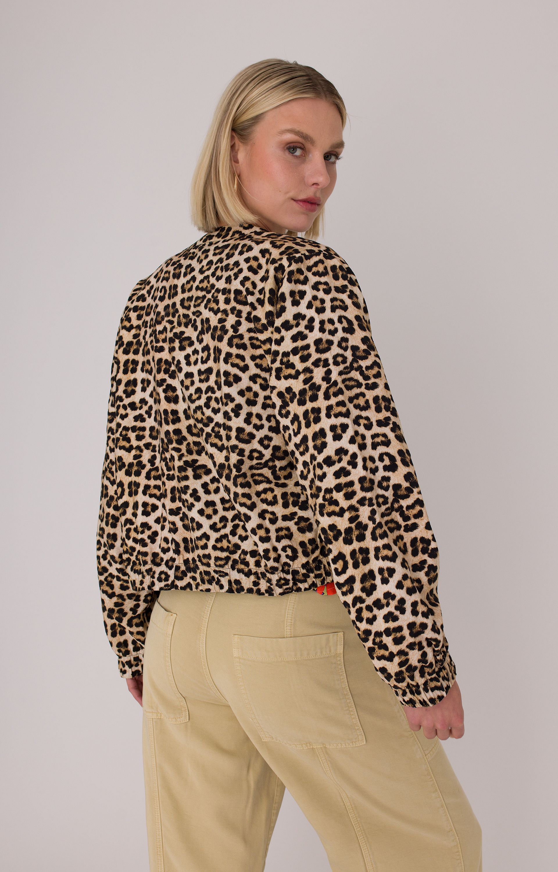 Jacket met panterprint 