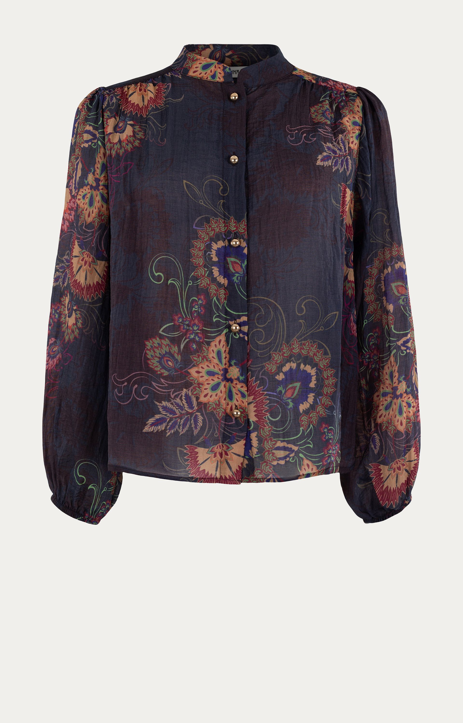 Blouse met bloemendessin 