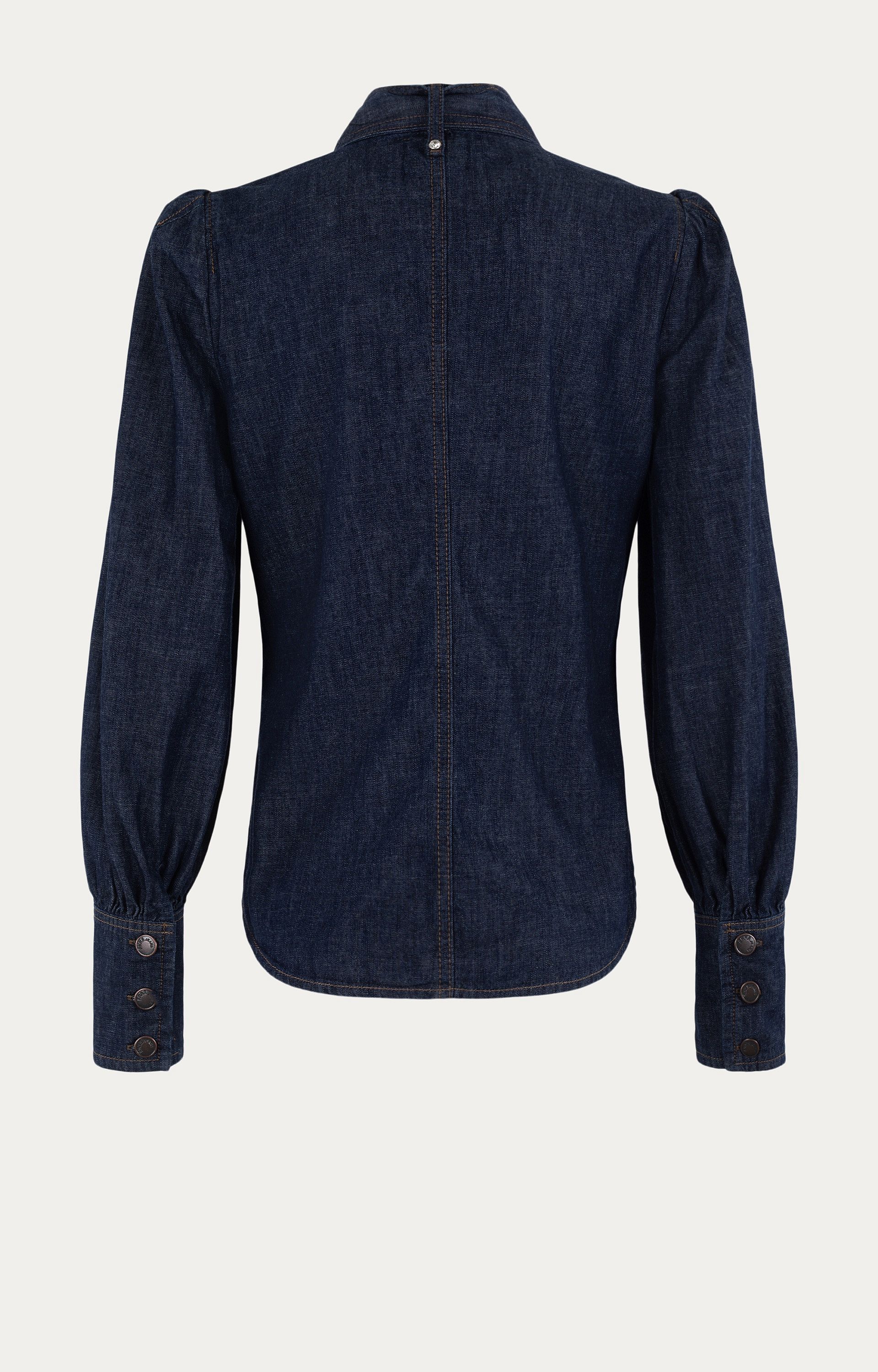 Blouse met strikkraag