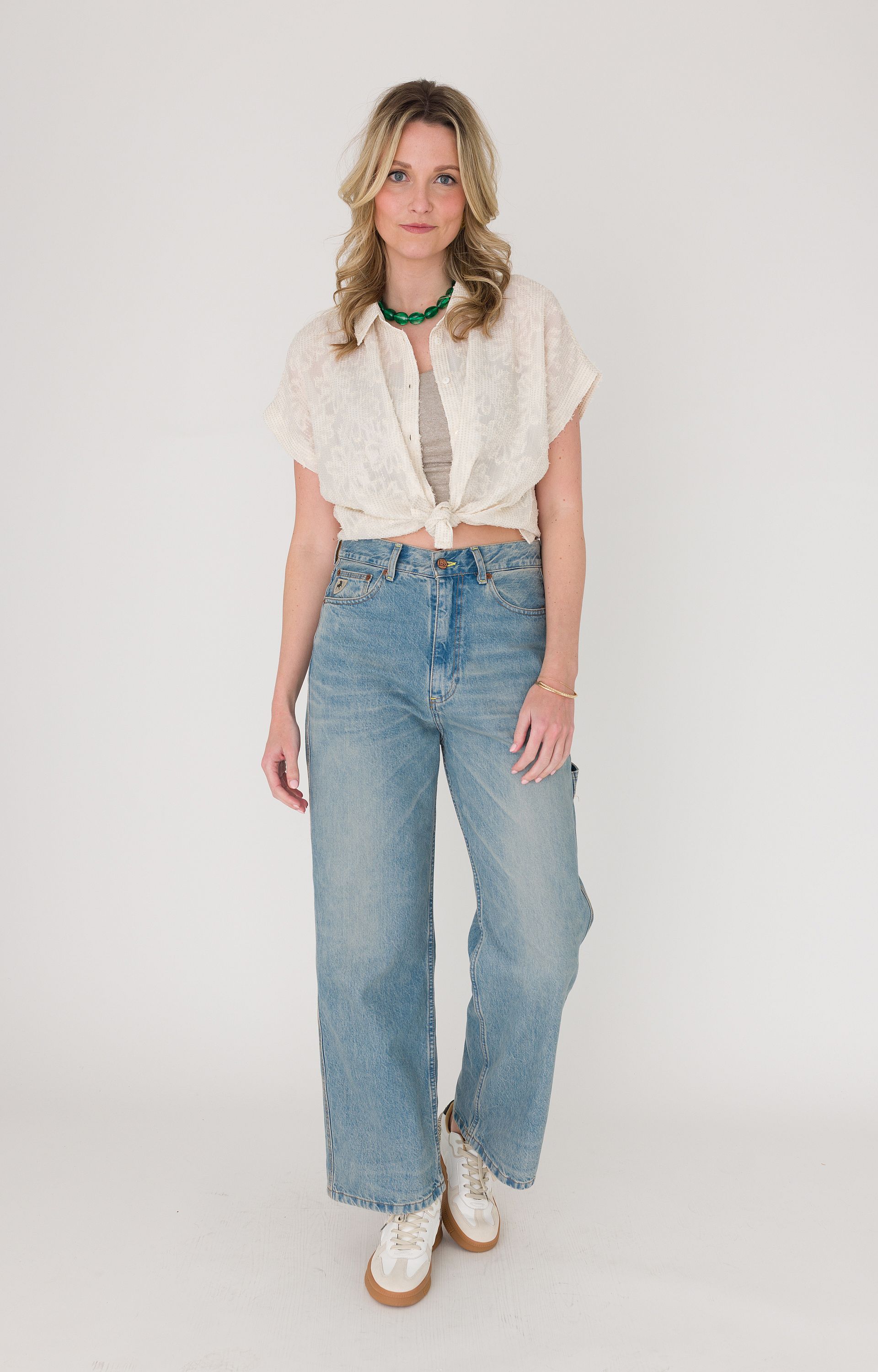 Blouse met pailletten