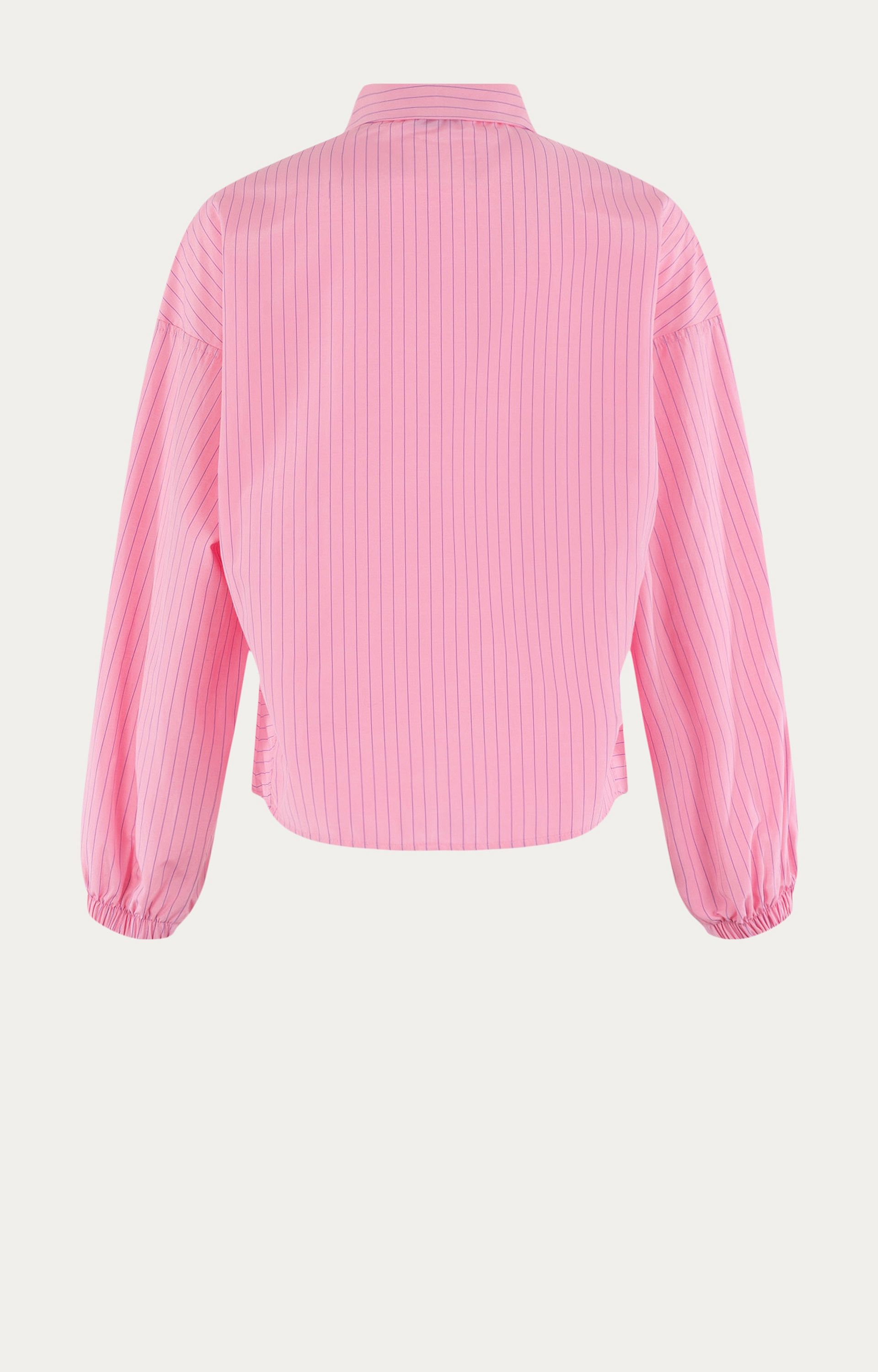 Blouse met krijtstreep