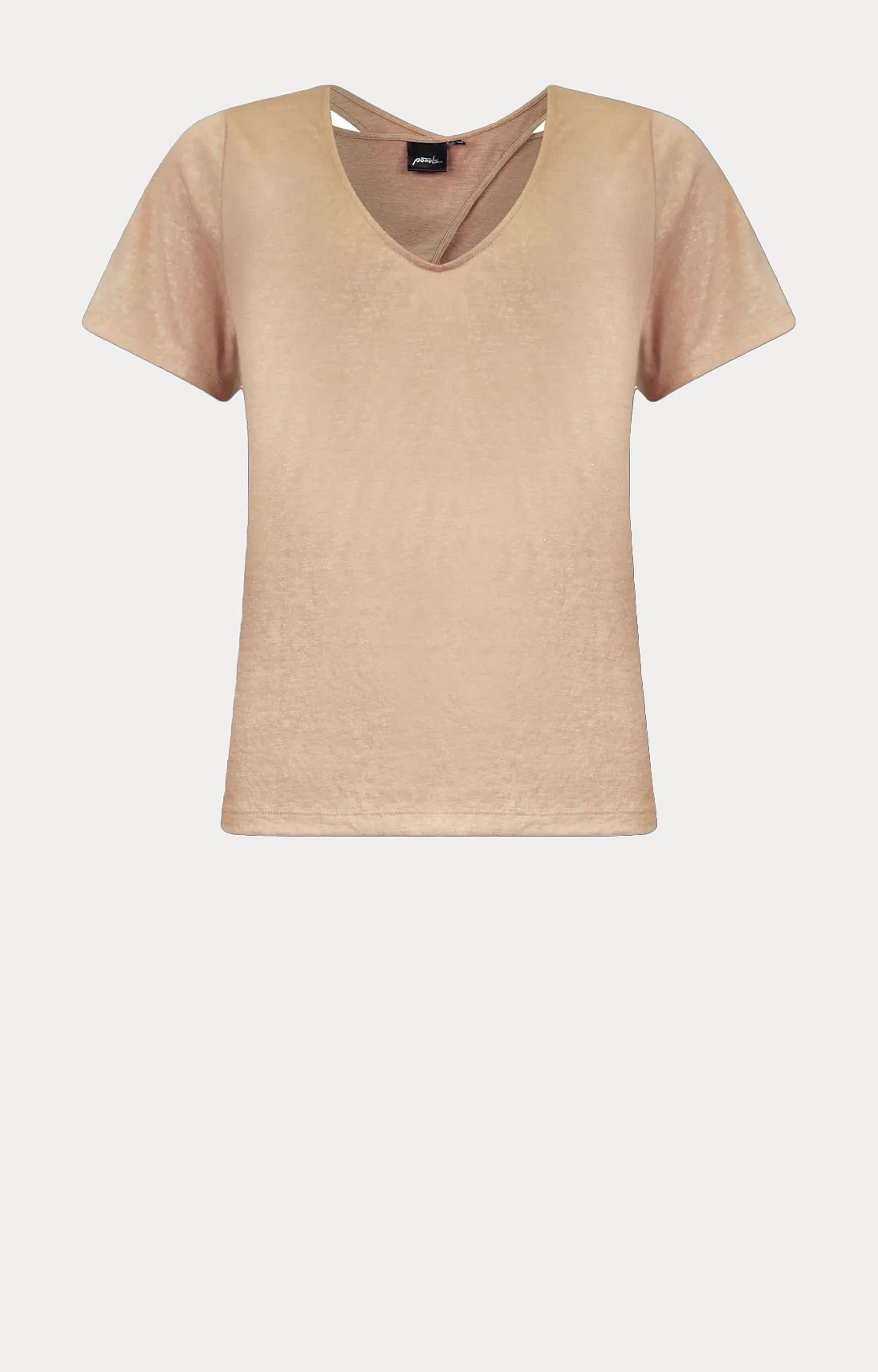T-shirt met detail op de rug