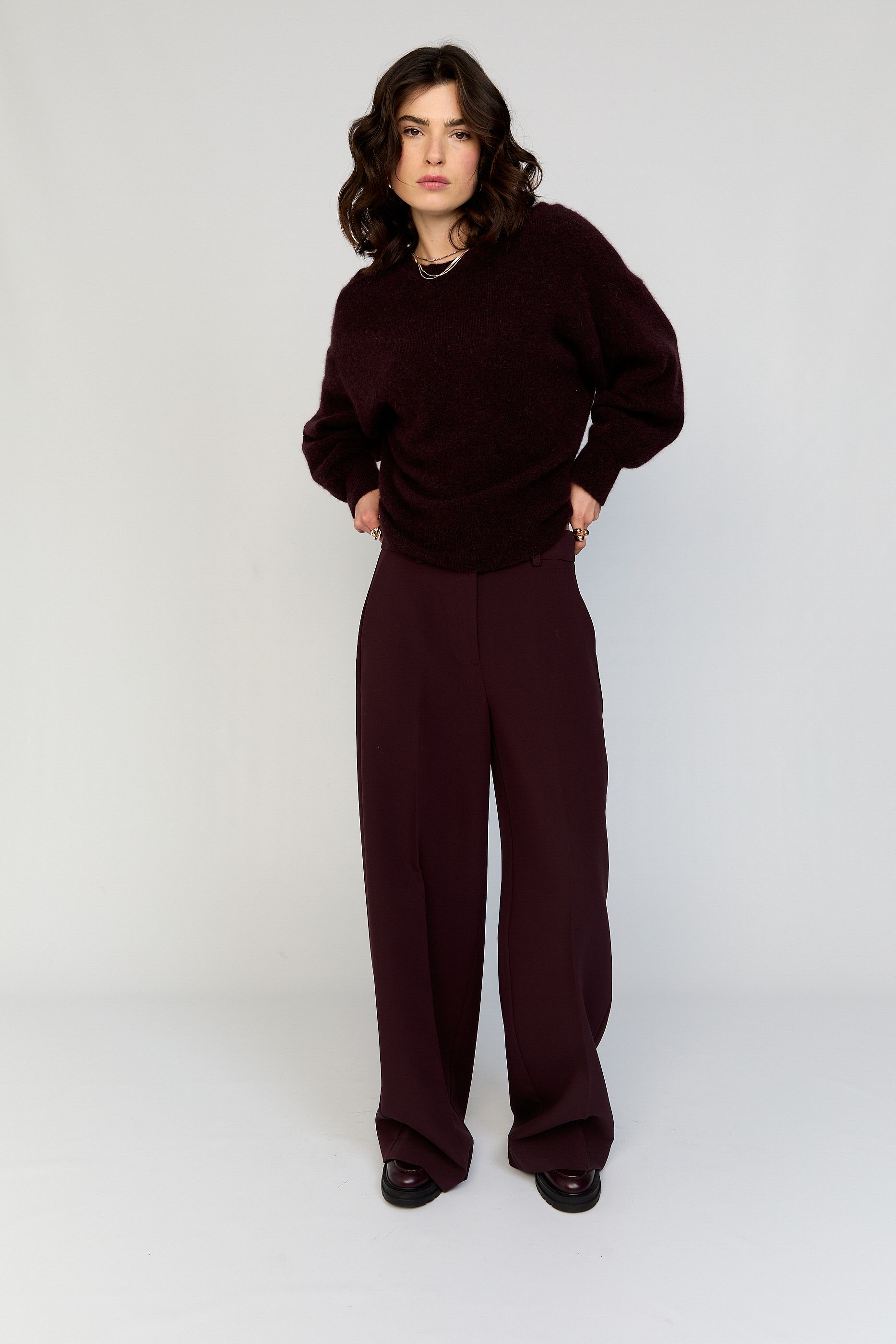 Broek met wide leg