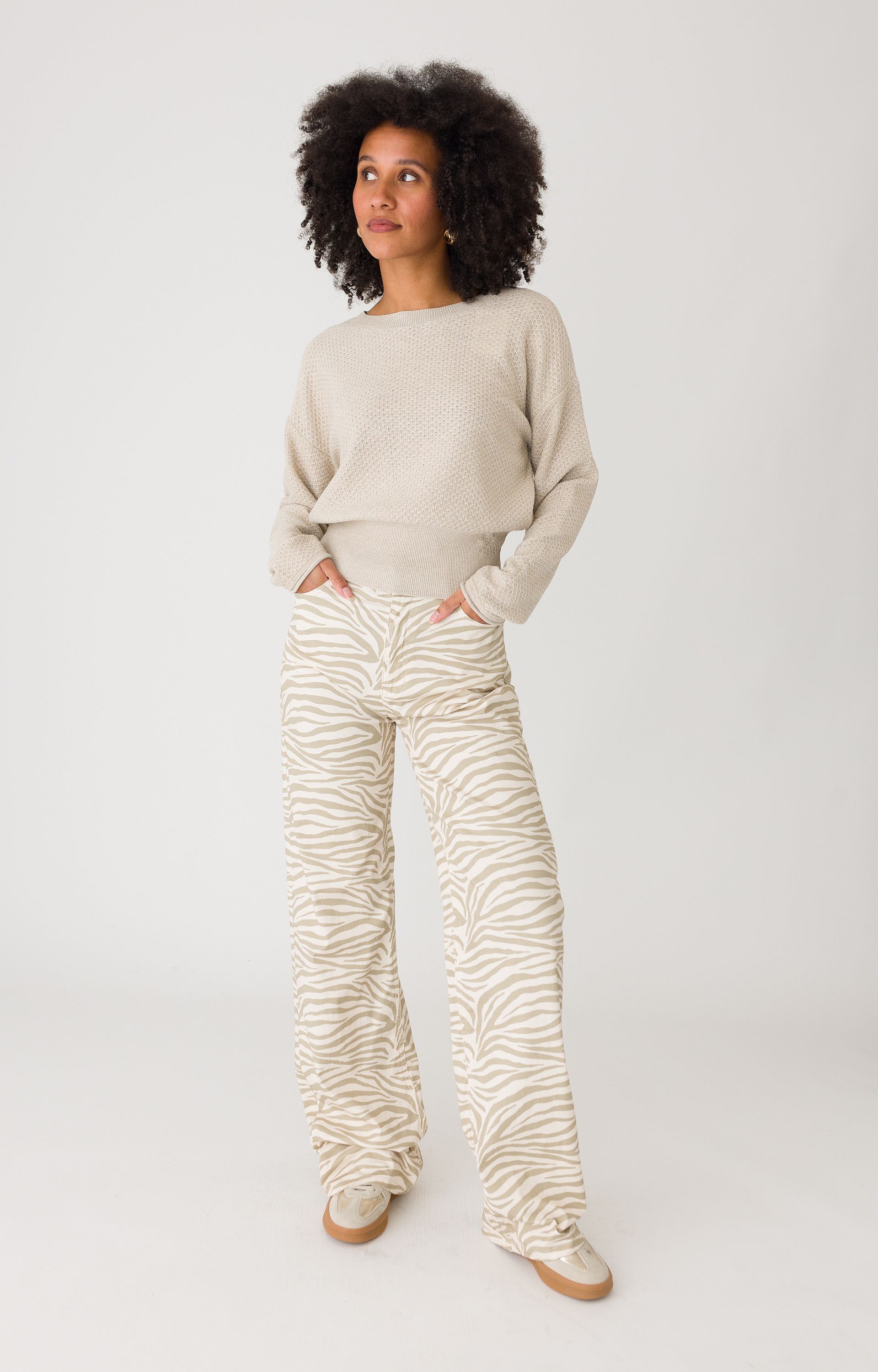 Broek met print