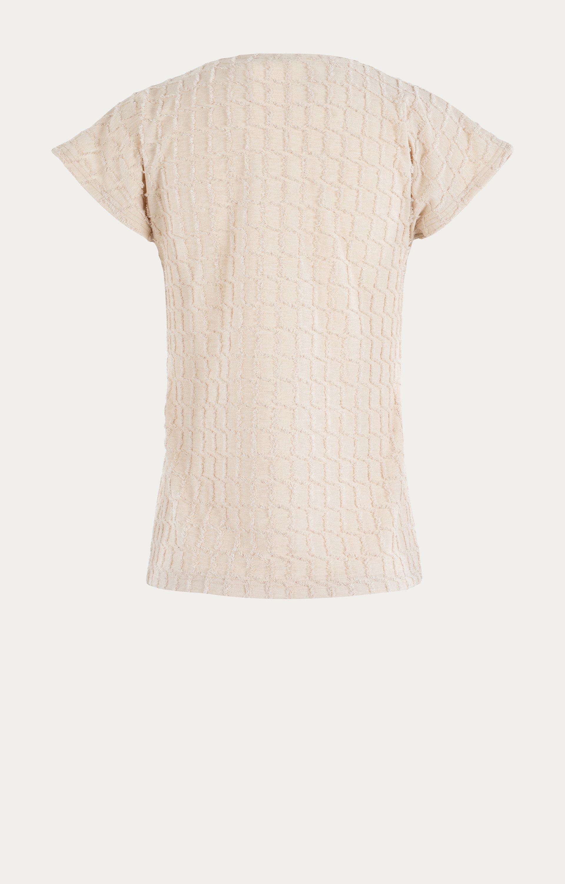 T-shirt met structuur
