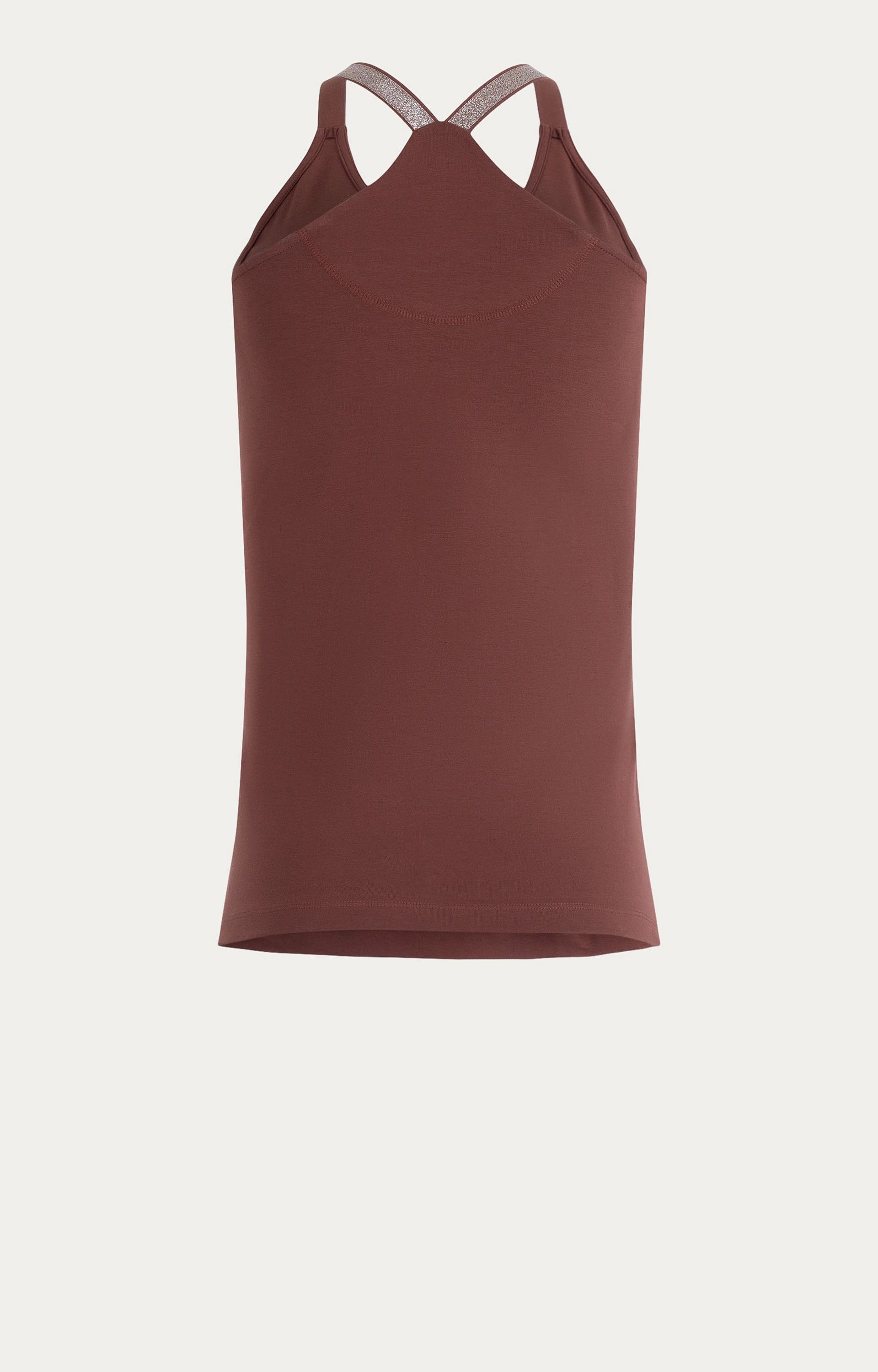 Top met lurexbandjes