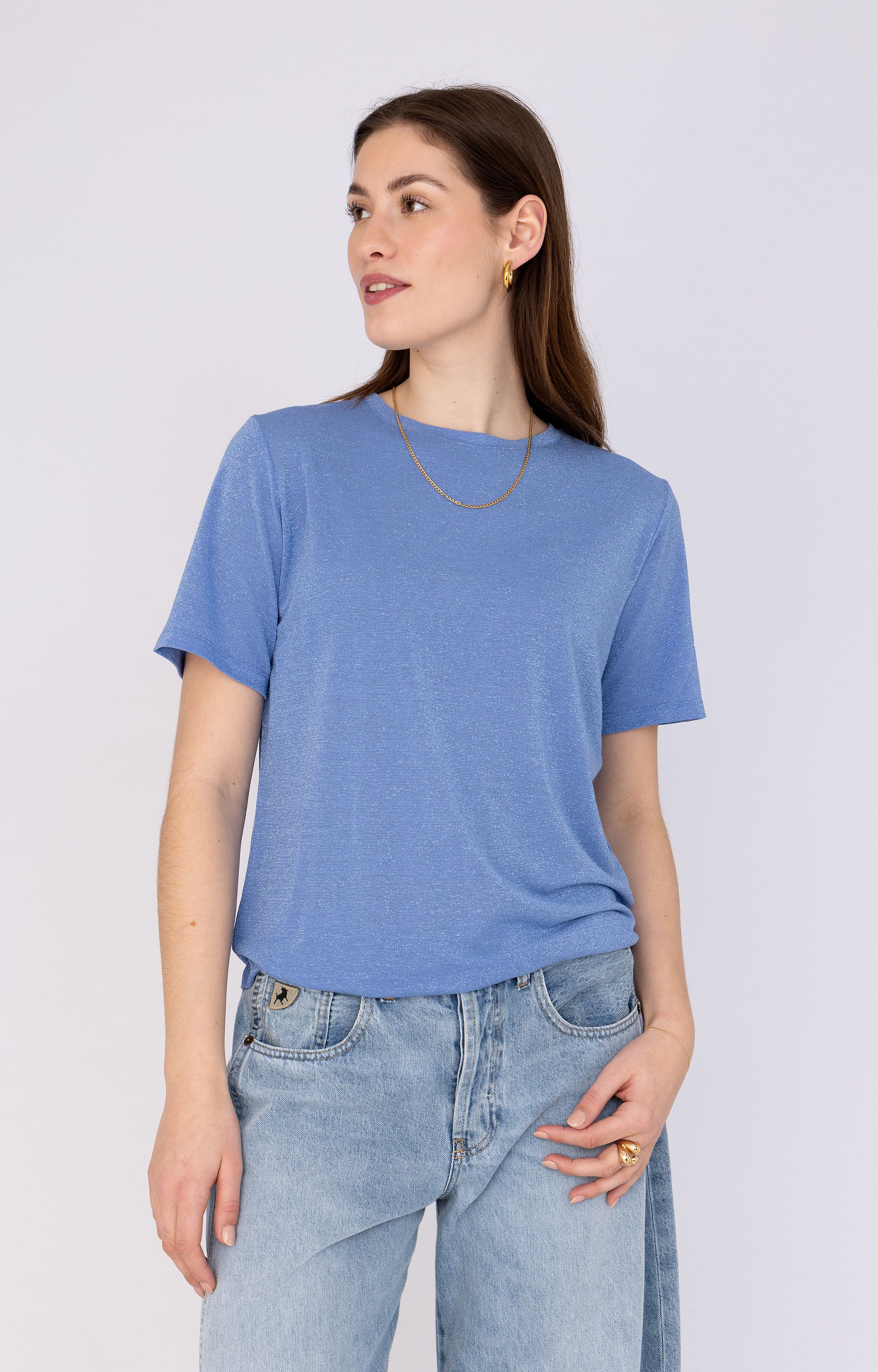 Shirt met lurex