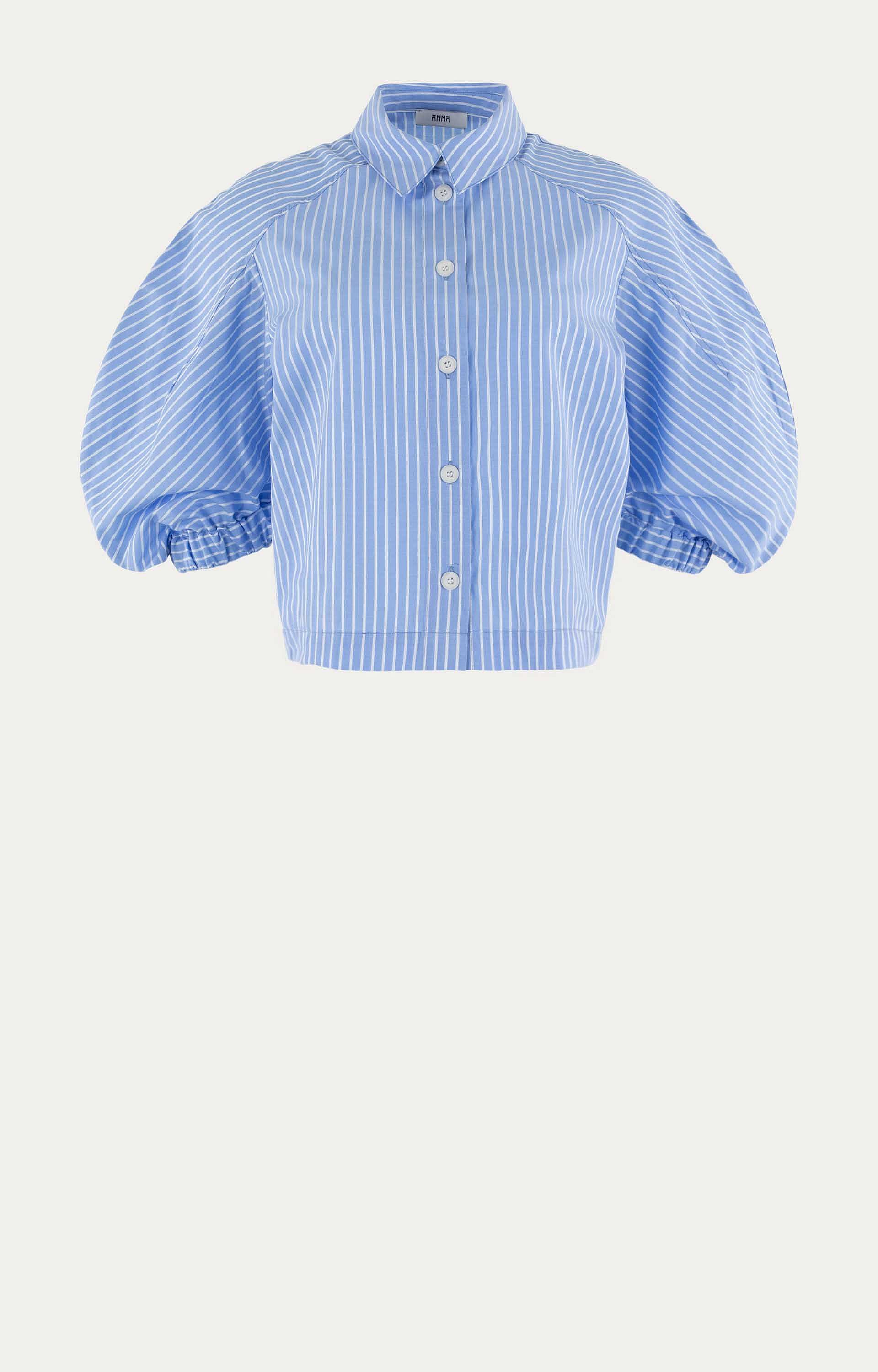 Blouse met pofmouwen