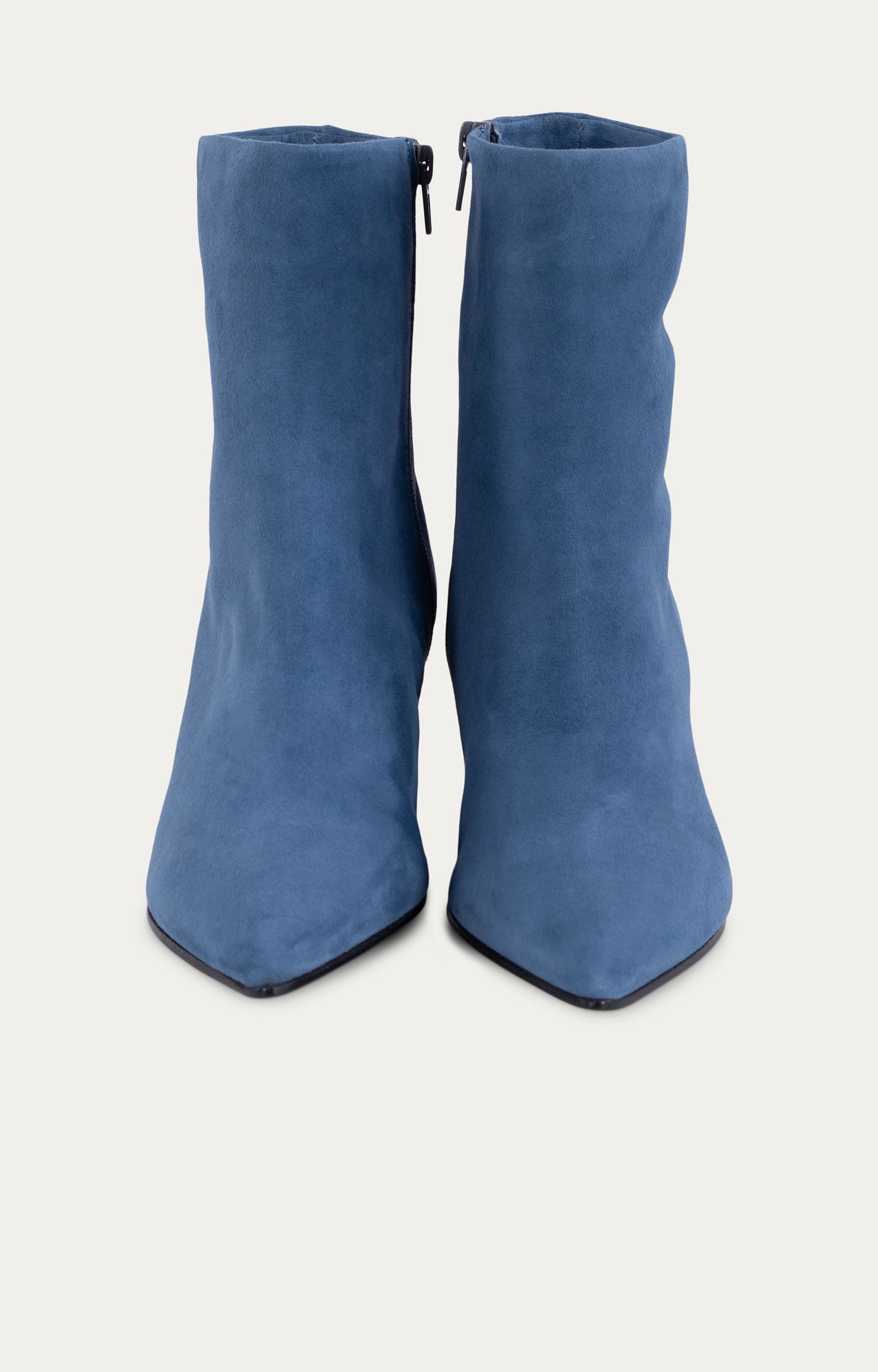 Suede enkellaars