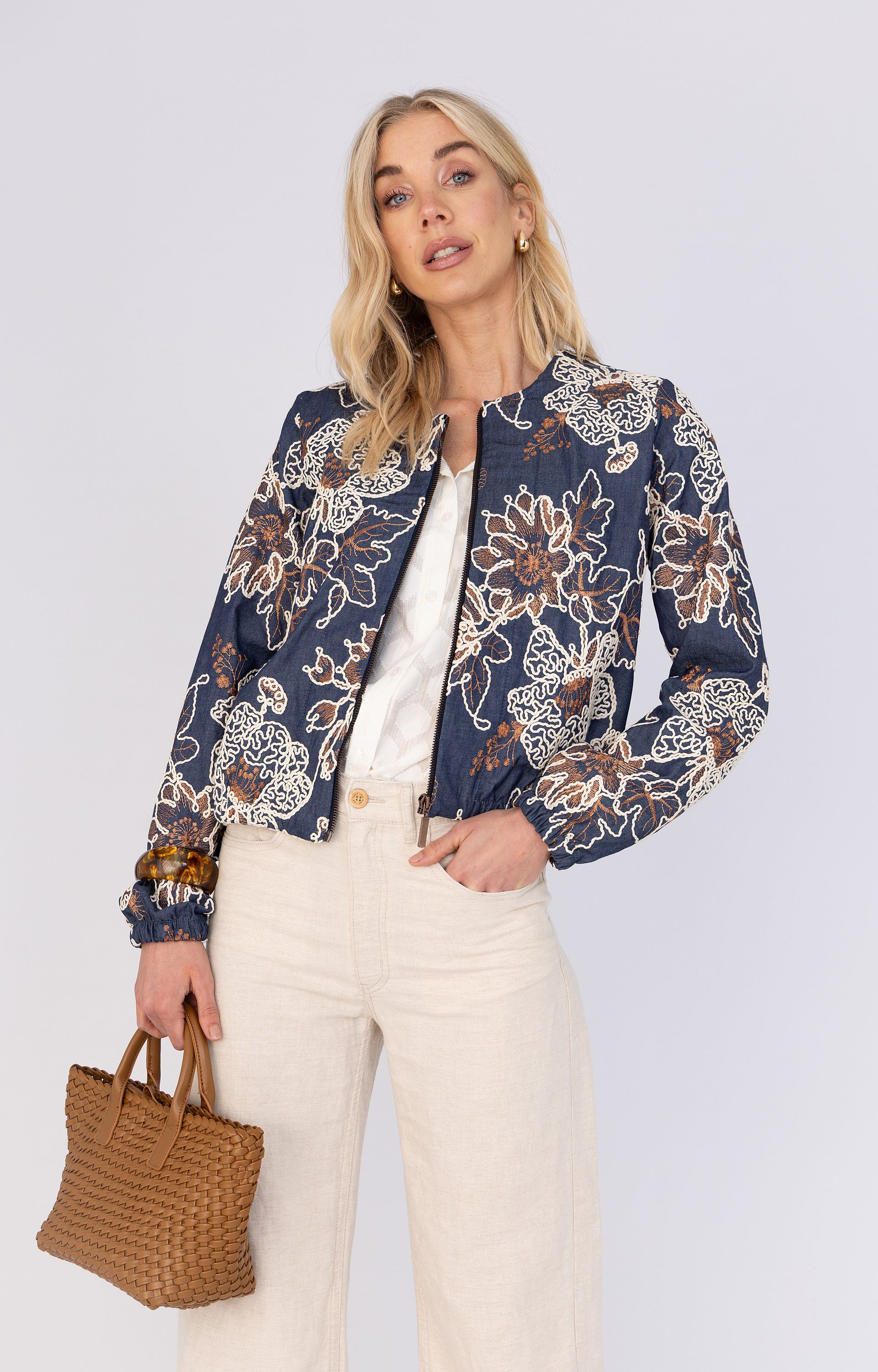 Jacket met borduursel