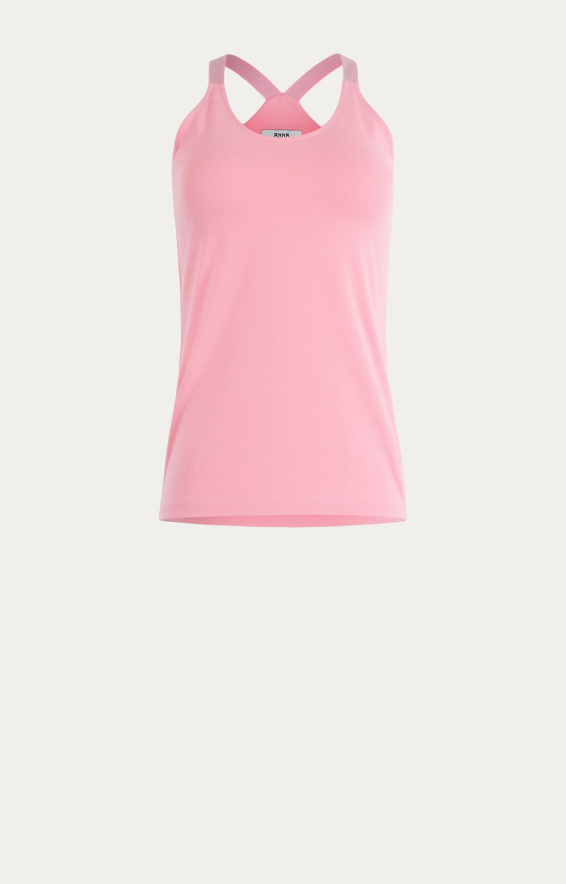 Top met lurexbandjes