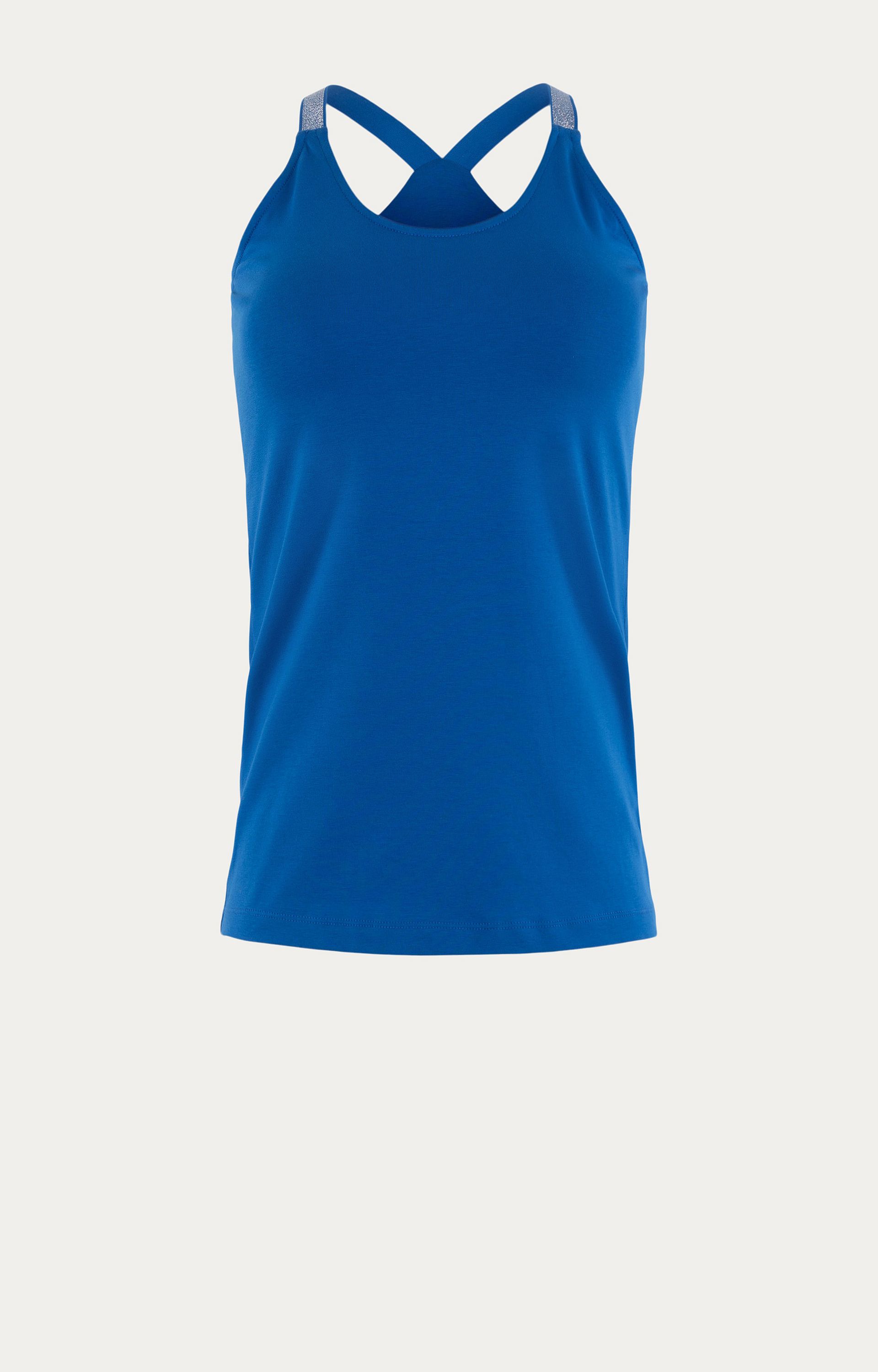 Top met lurexbandjes