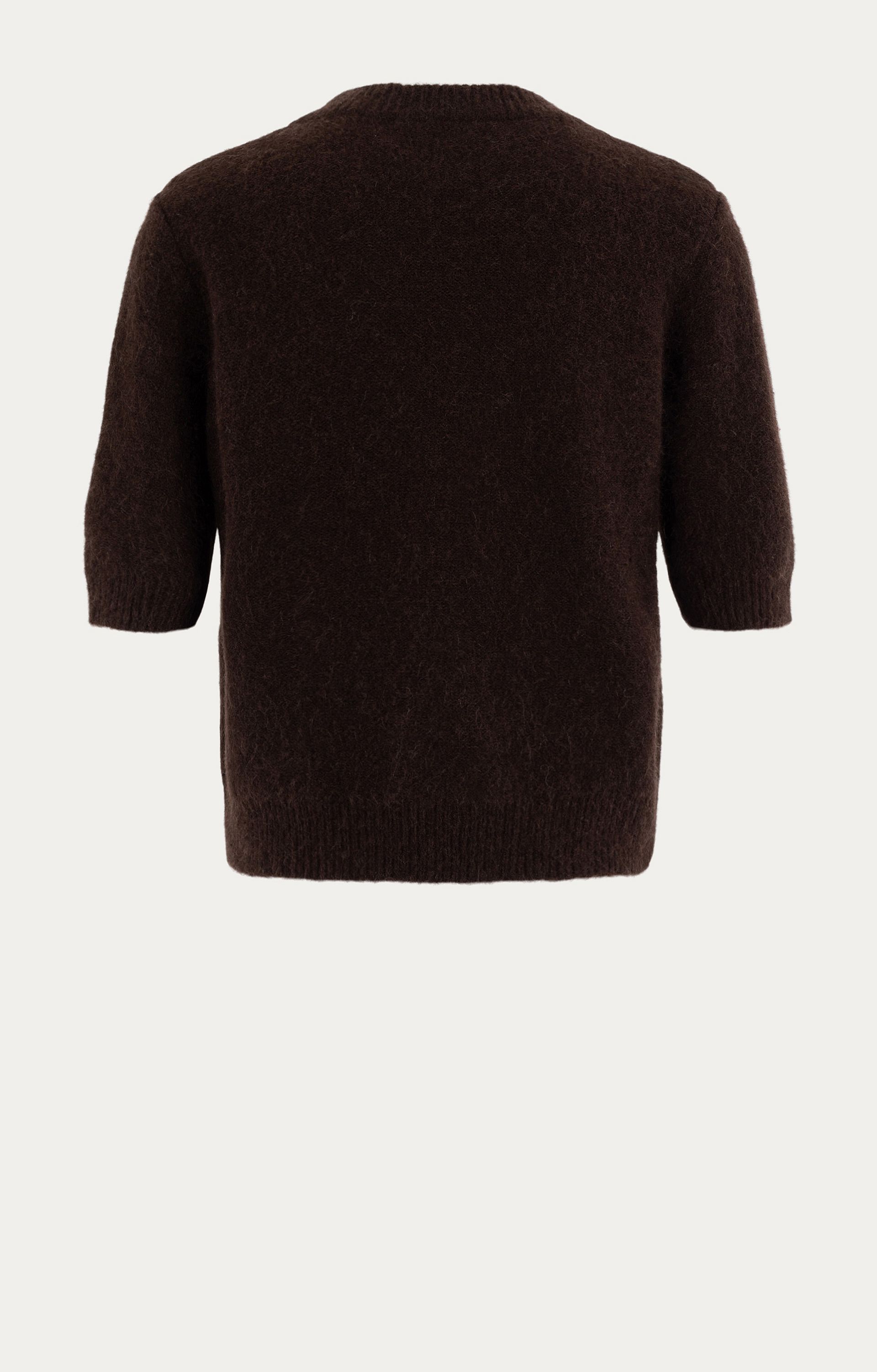 Pullover met strass halslijn