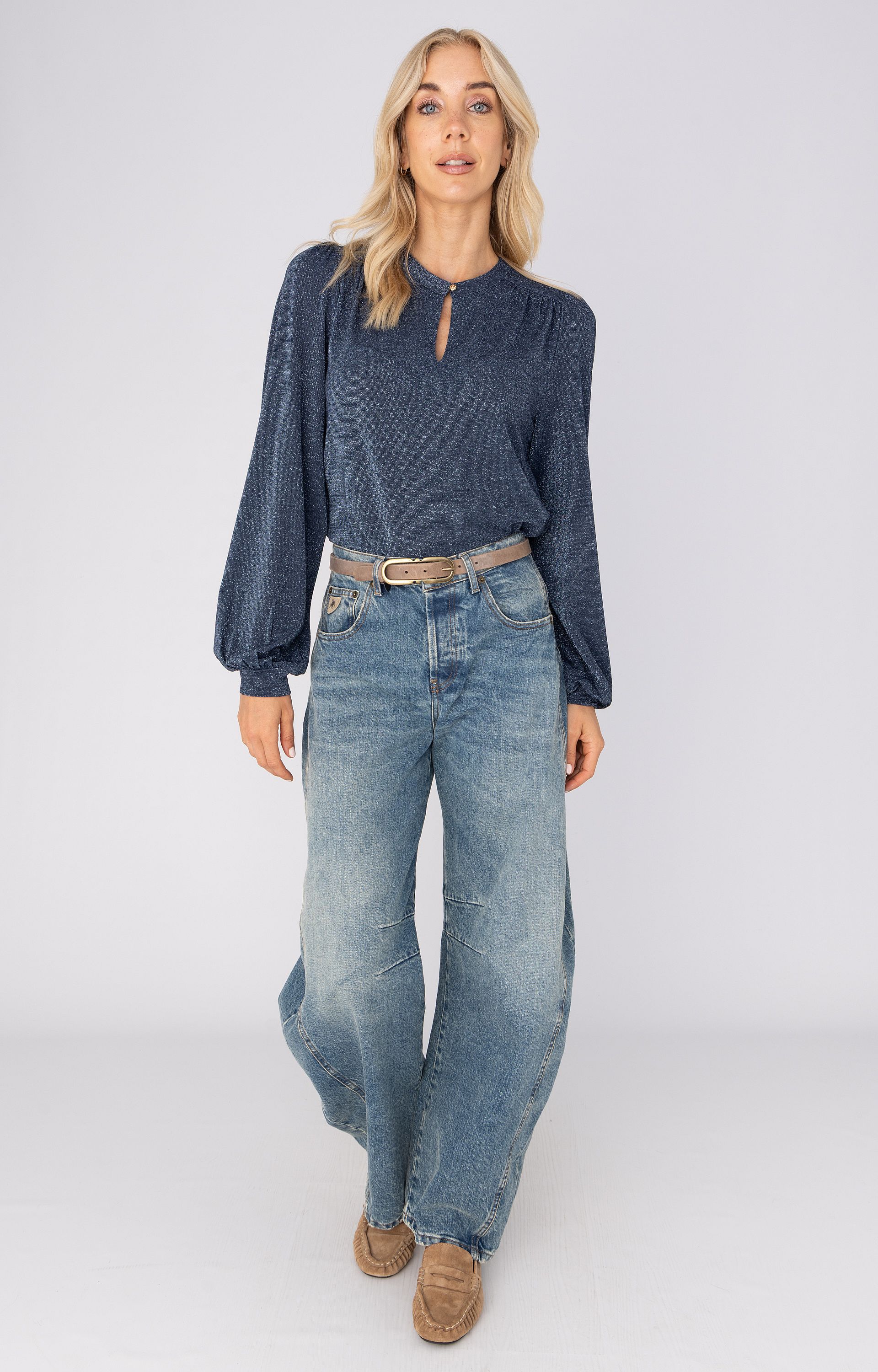 Blouse met glitter 