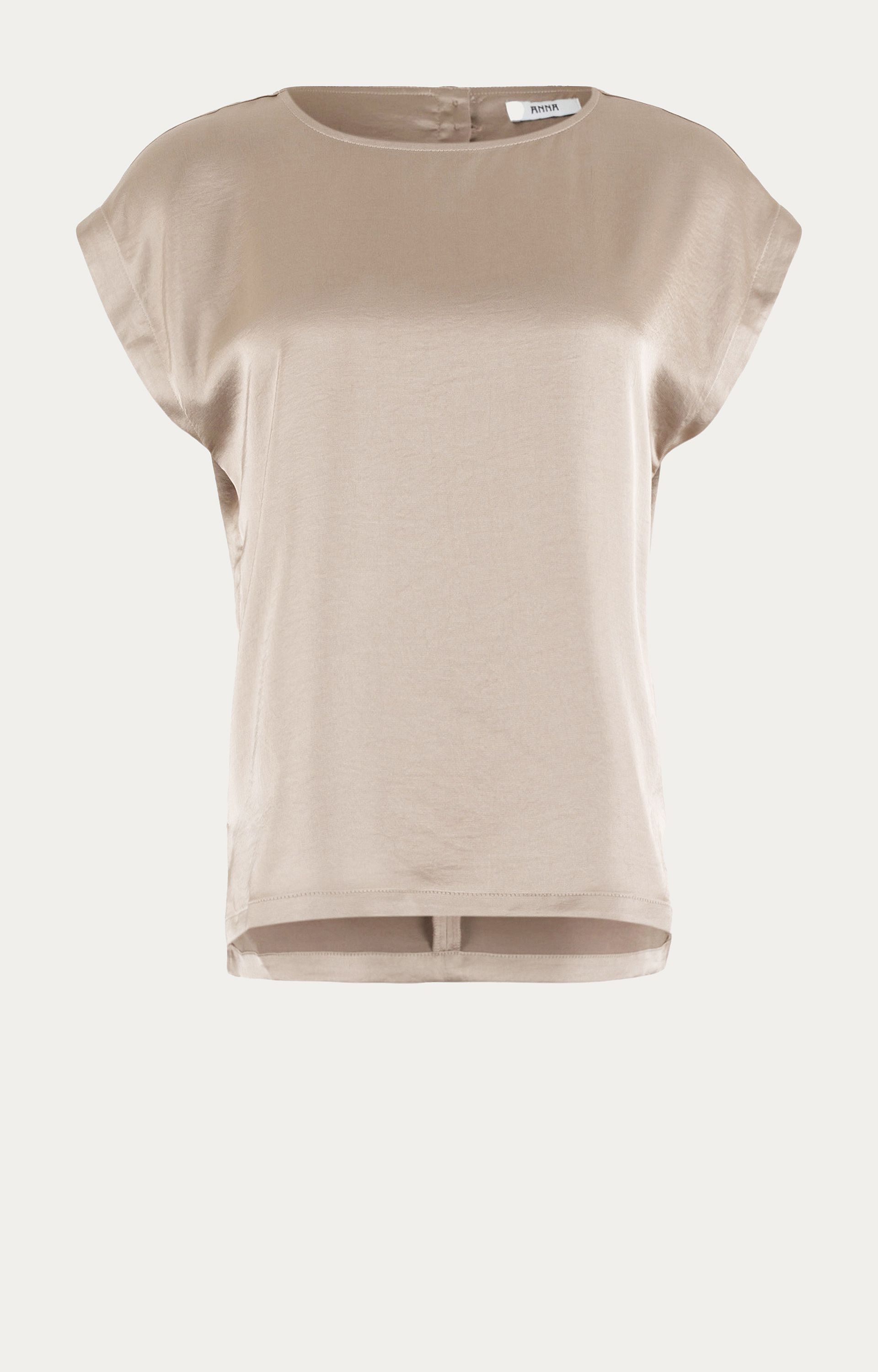 Blousetop met satijnlook