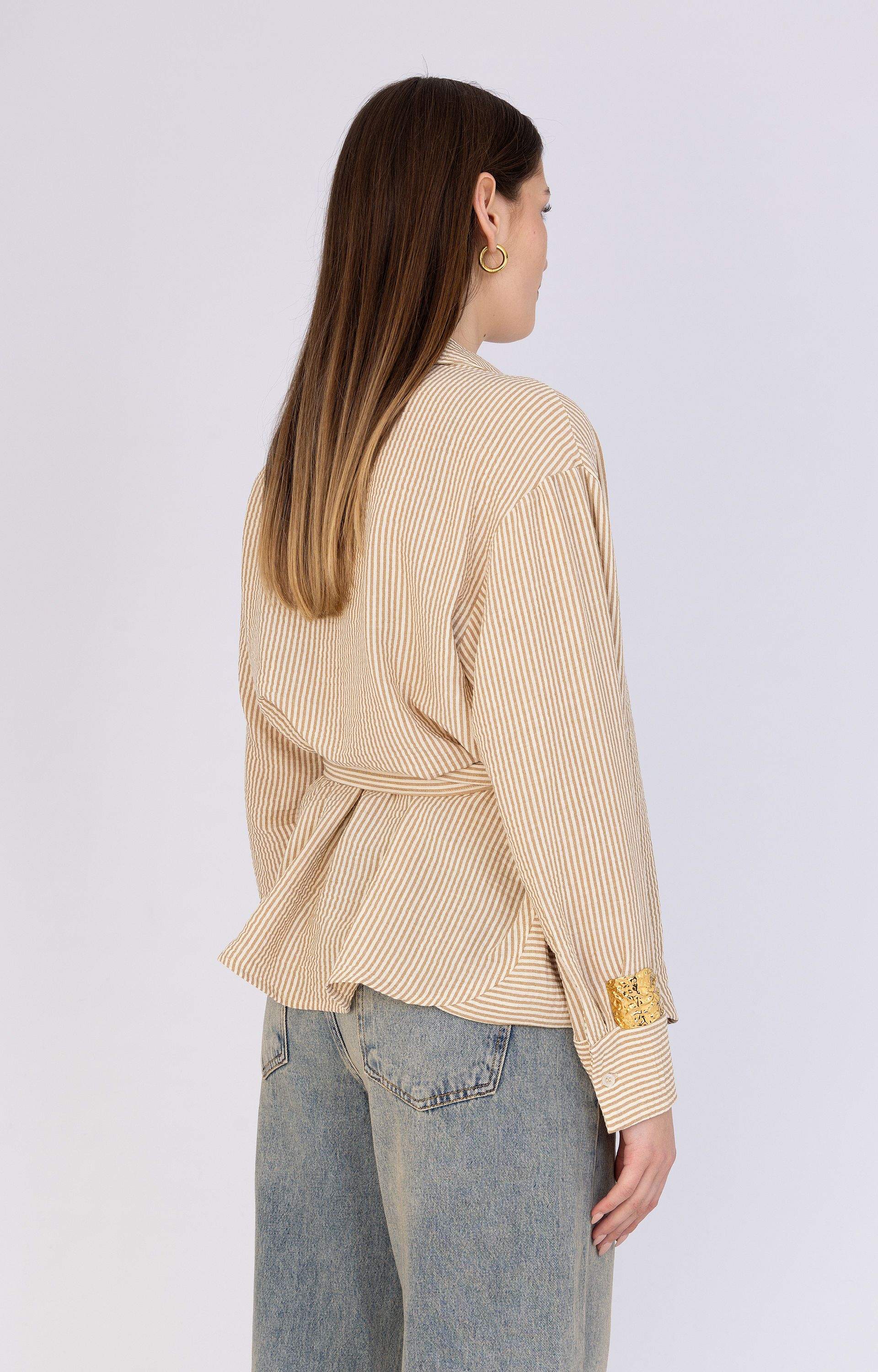 Blouse met strikdetail