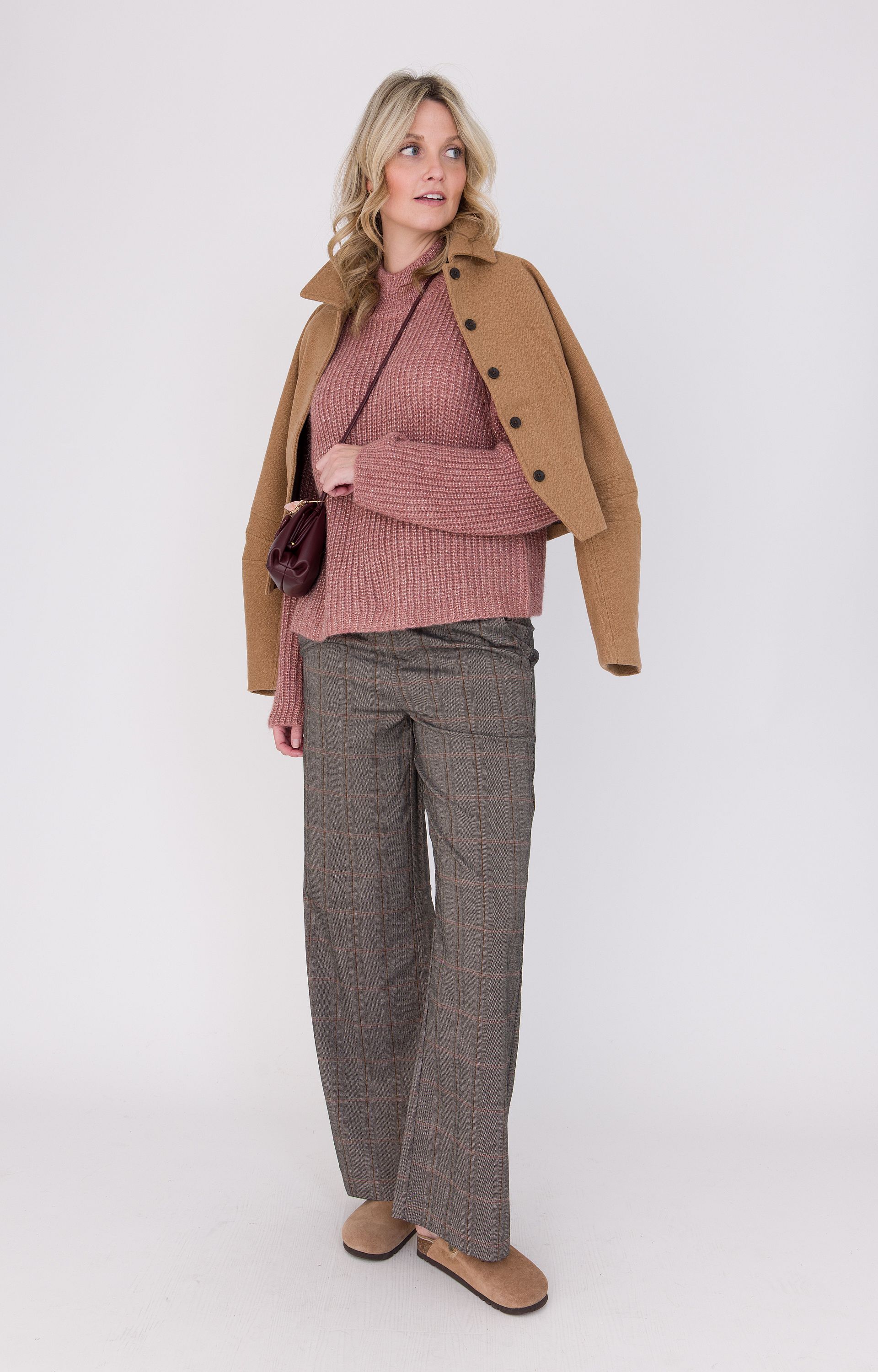 Trui met ribstructuur