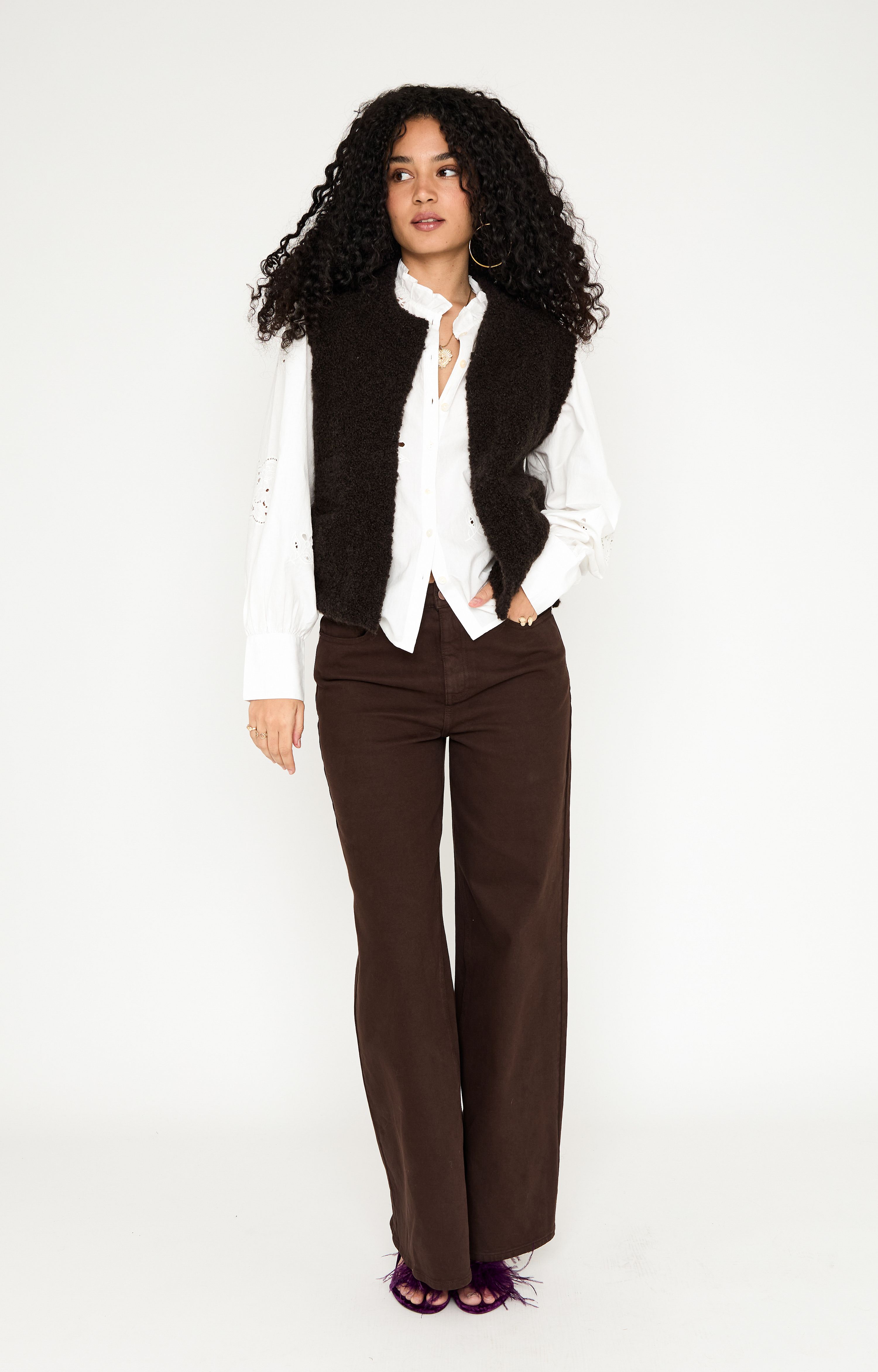 Gilet met structuur Gilet met structuur