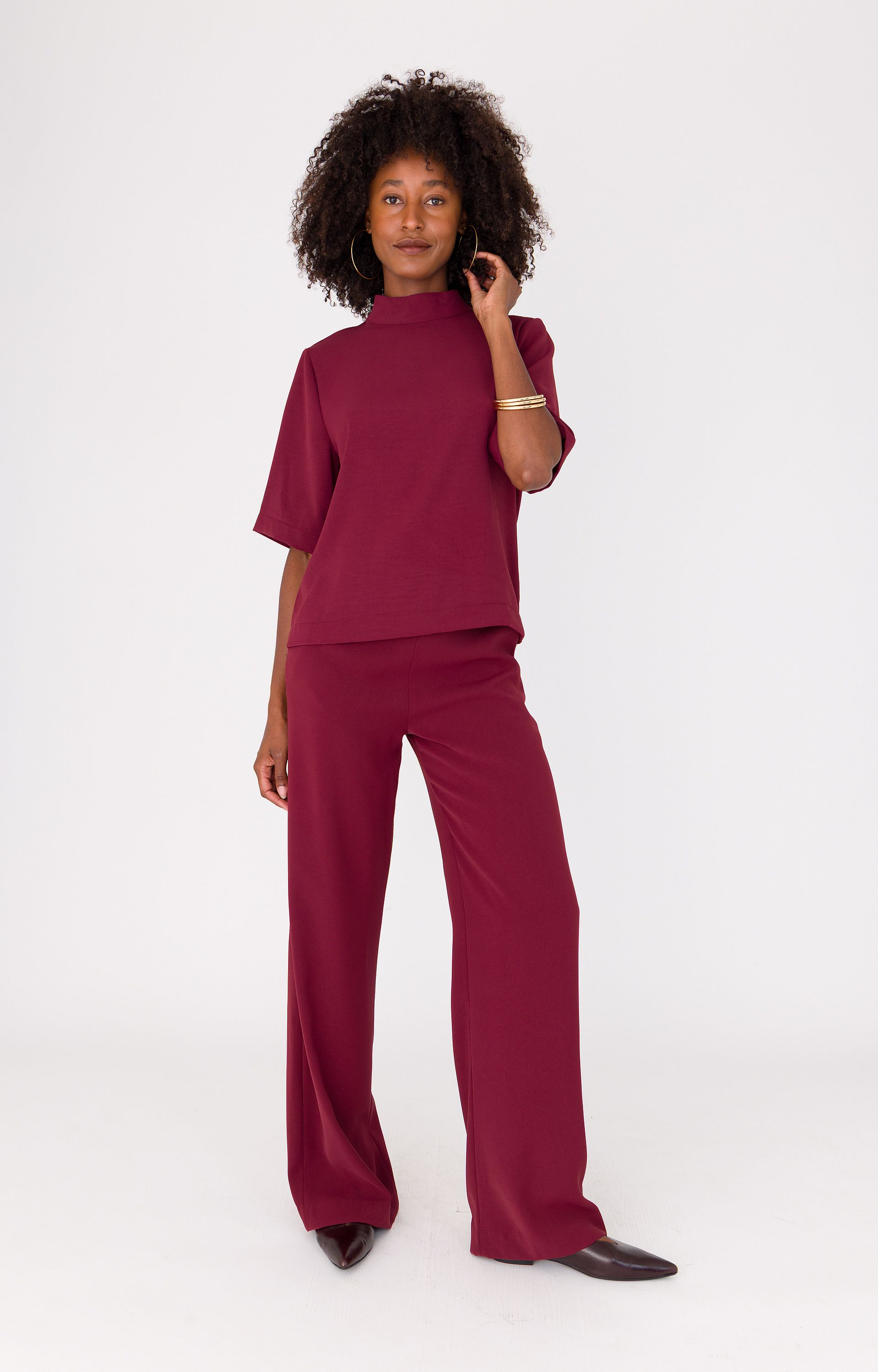 Soepelvallende blouse