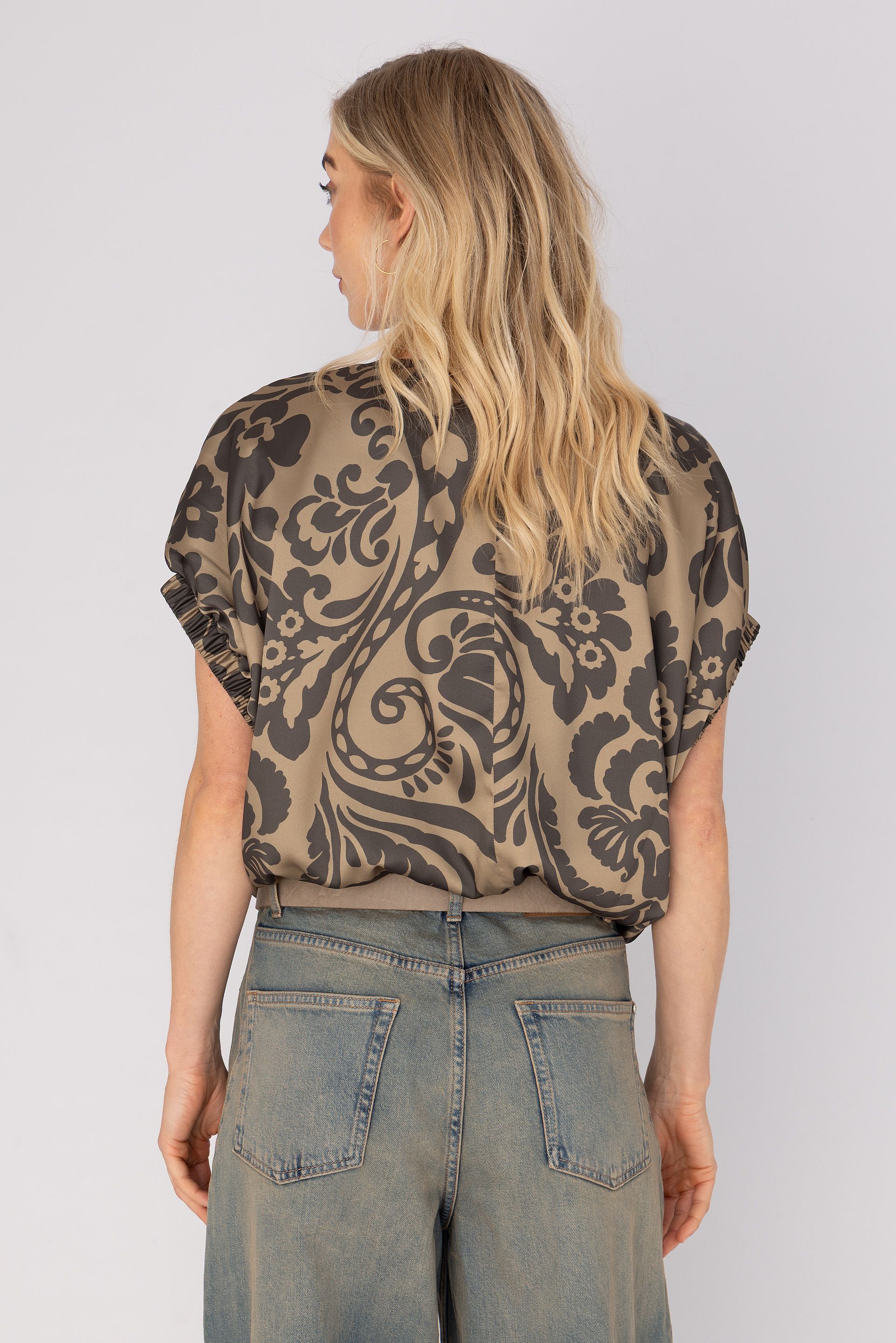 Blouse met dessin 