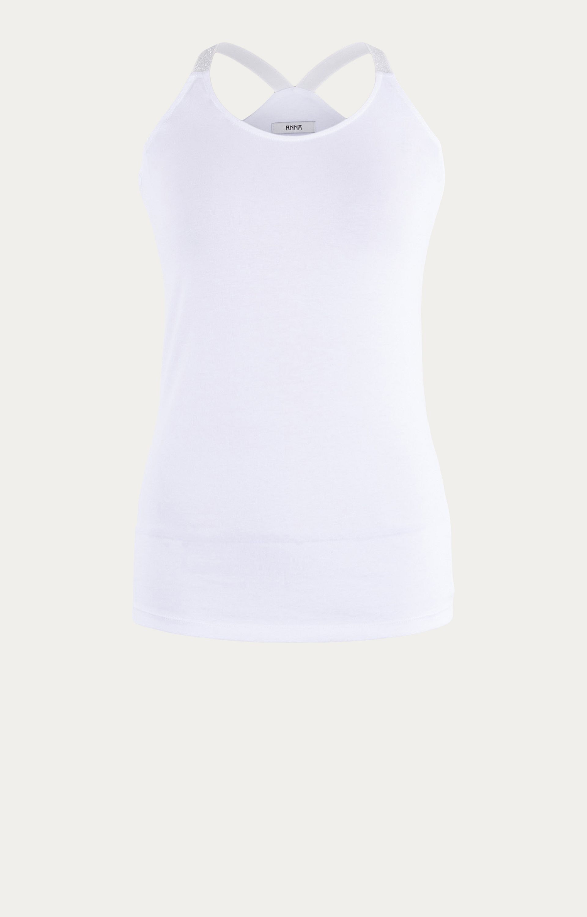 Top met lurexbandjes