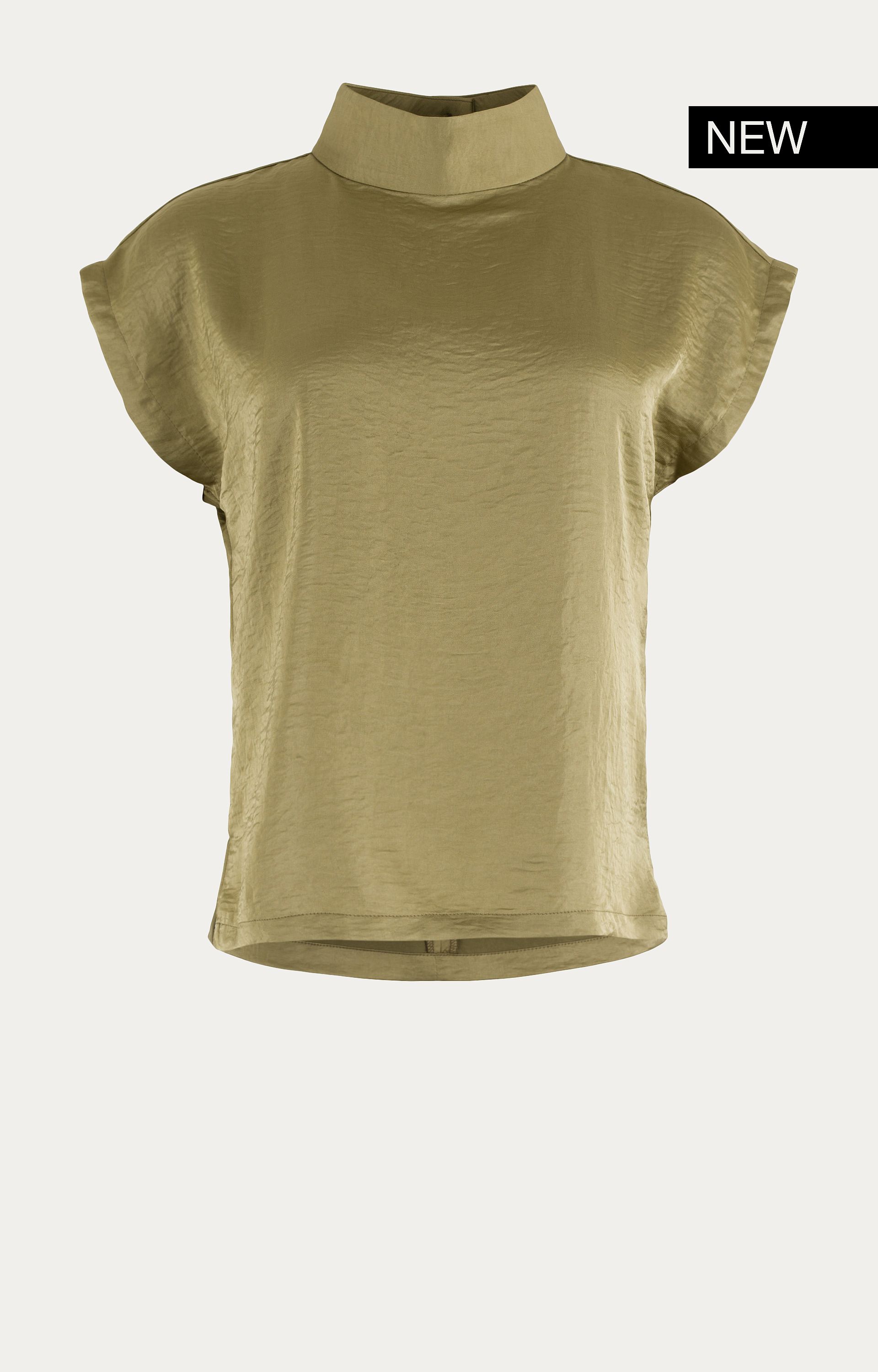 Blouse met satijnlook