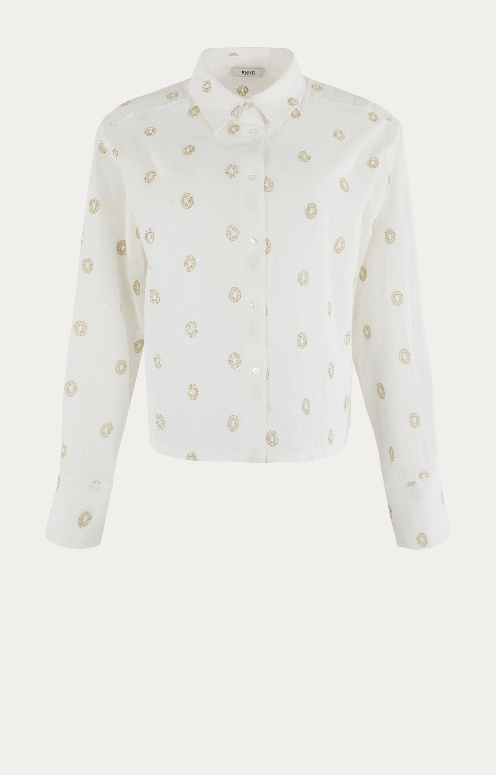 Blouse met borduursels