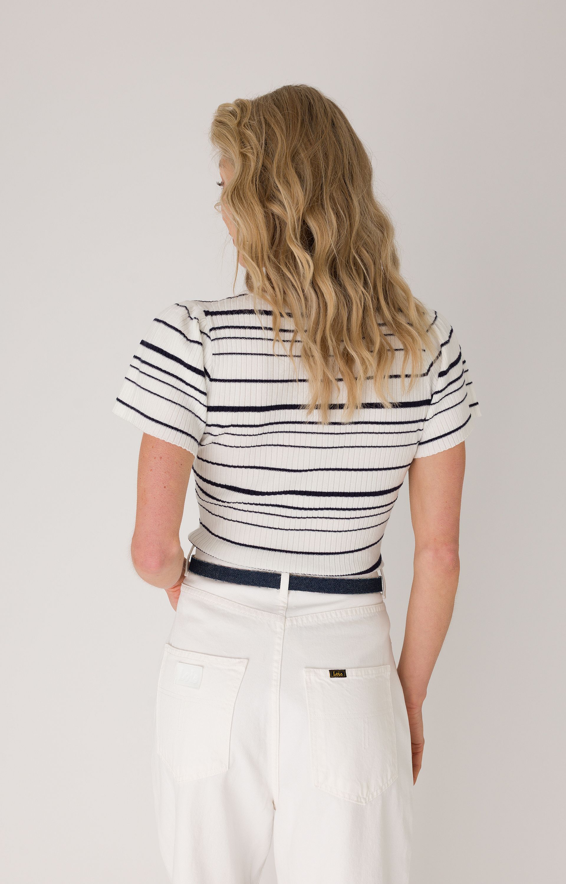 Pullover met ribstructuur