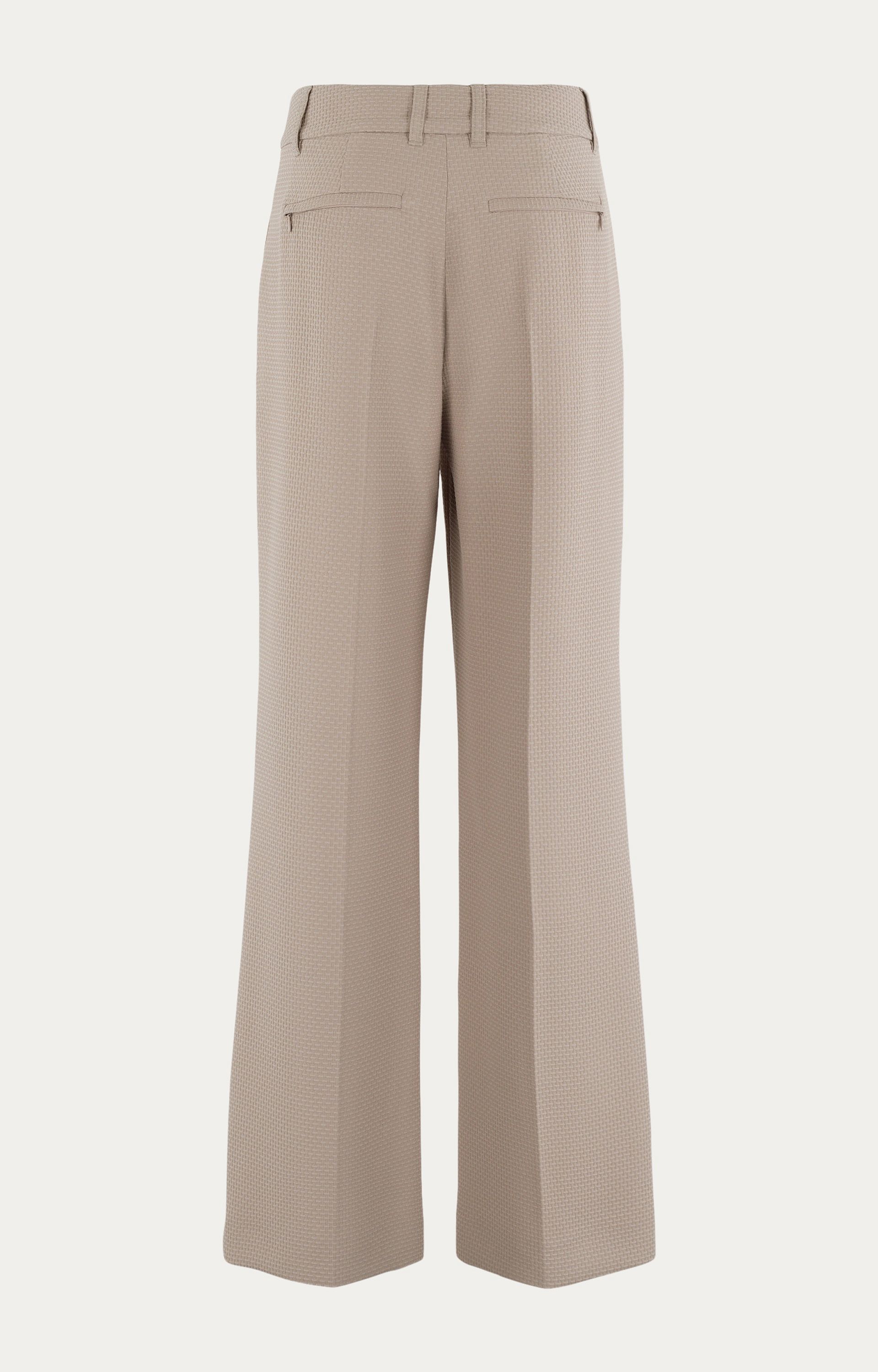 Pantalon met structuur