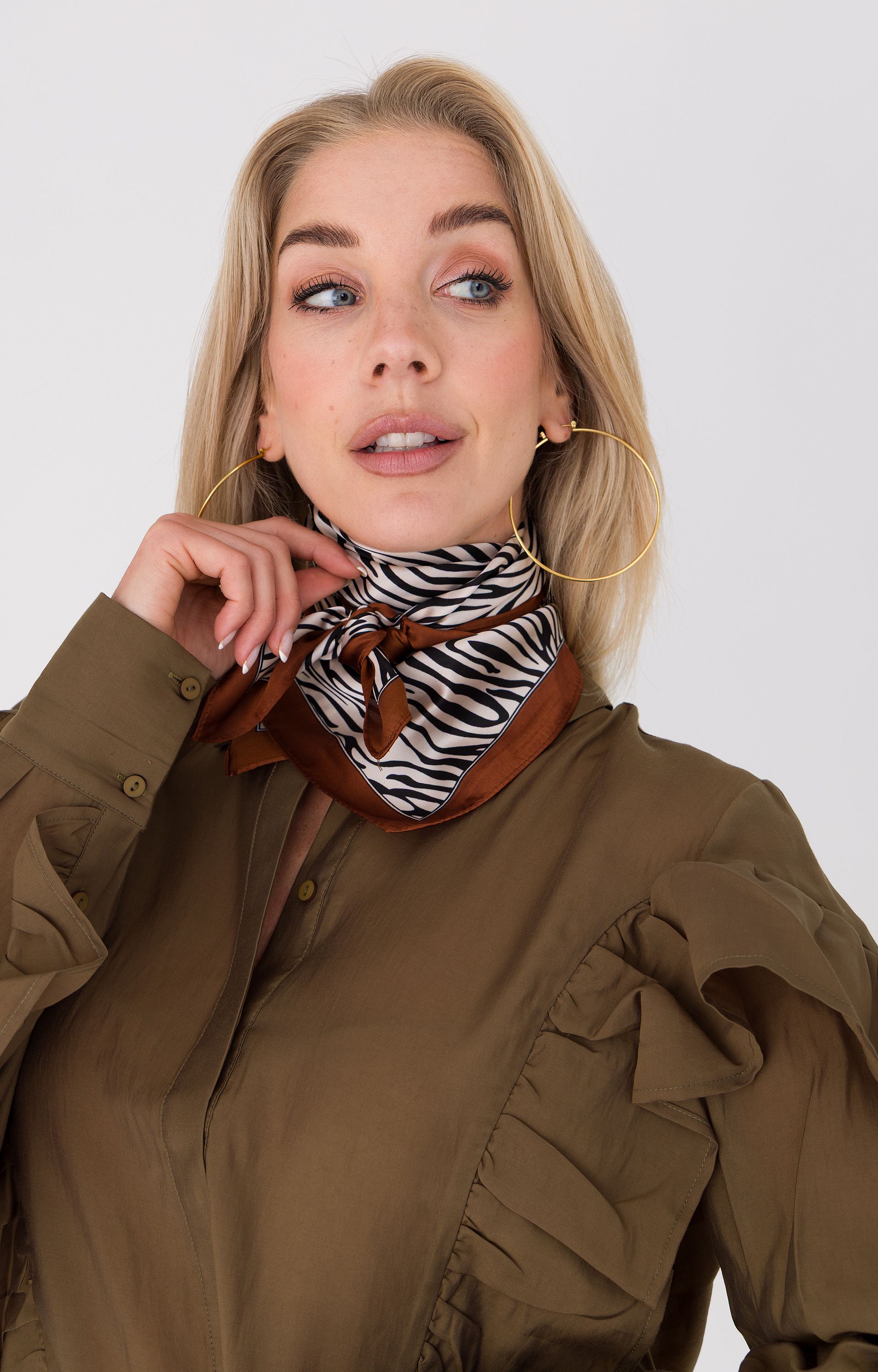 Sjaal zebra print