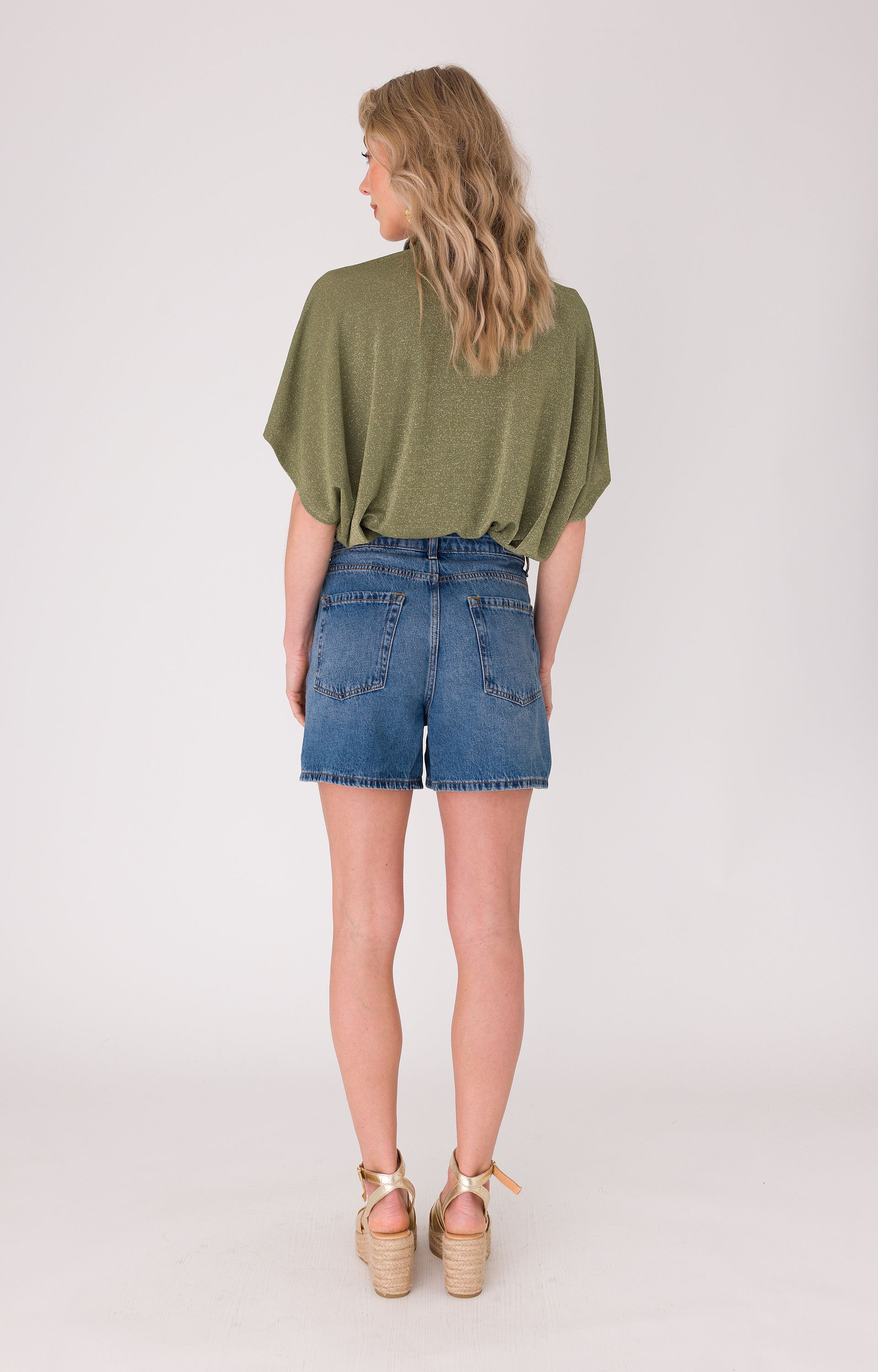 Blouse met glitter