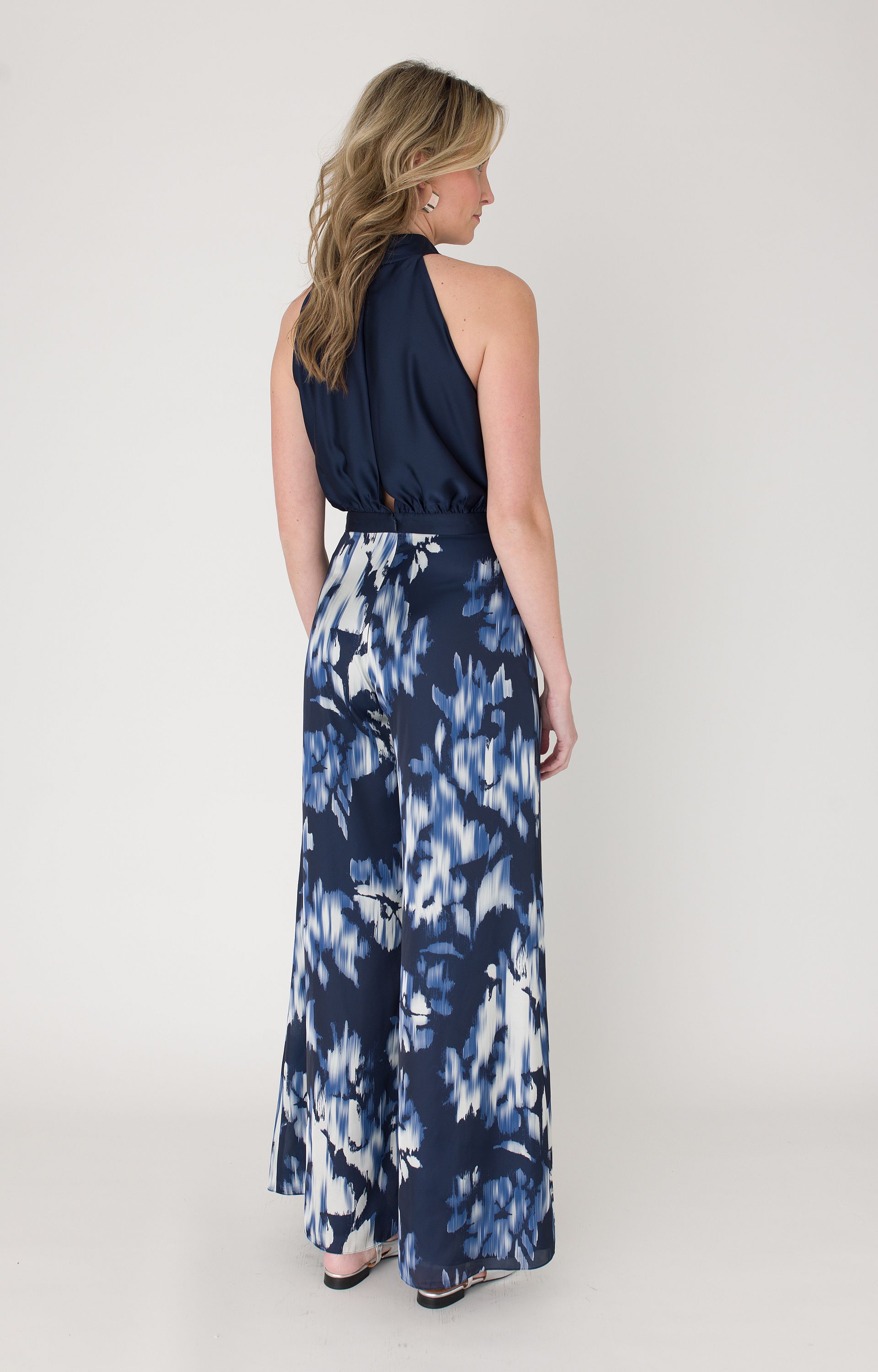 Jumpsuit met satijnlook
