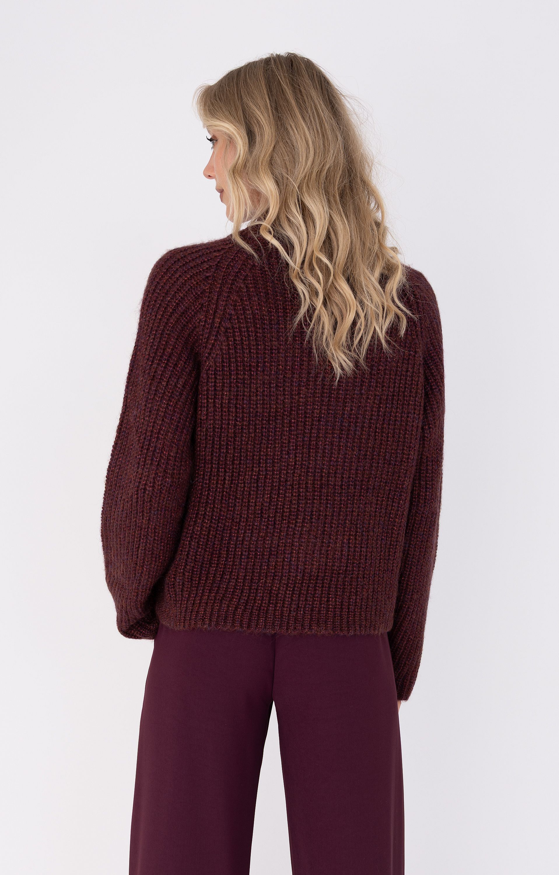 Trui met ribstructuur