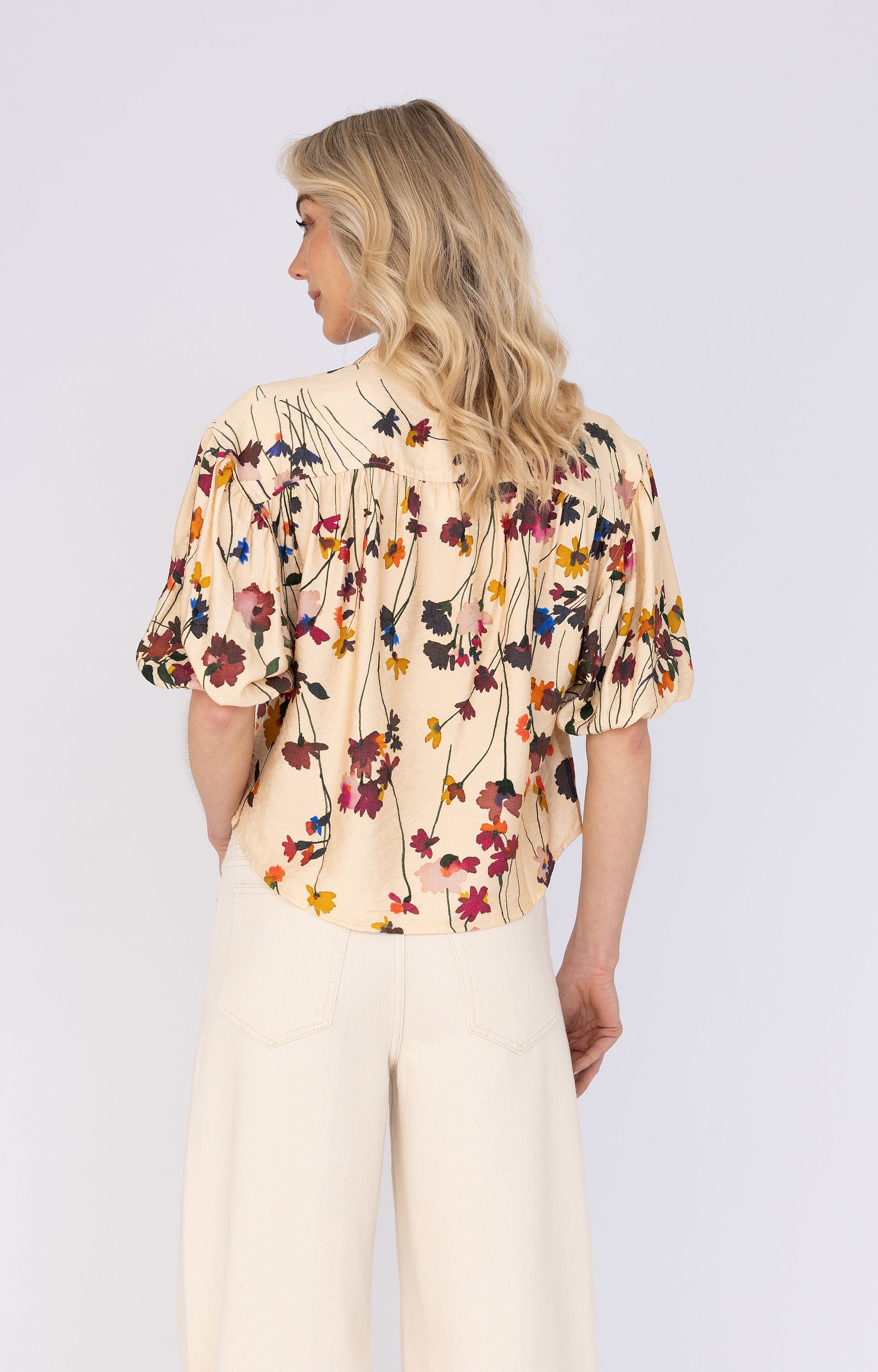 Blouse met dessin 