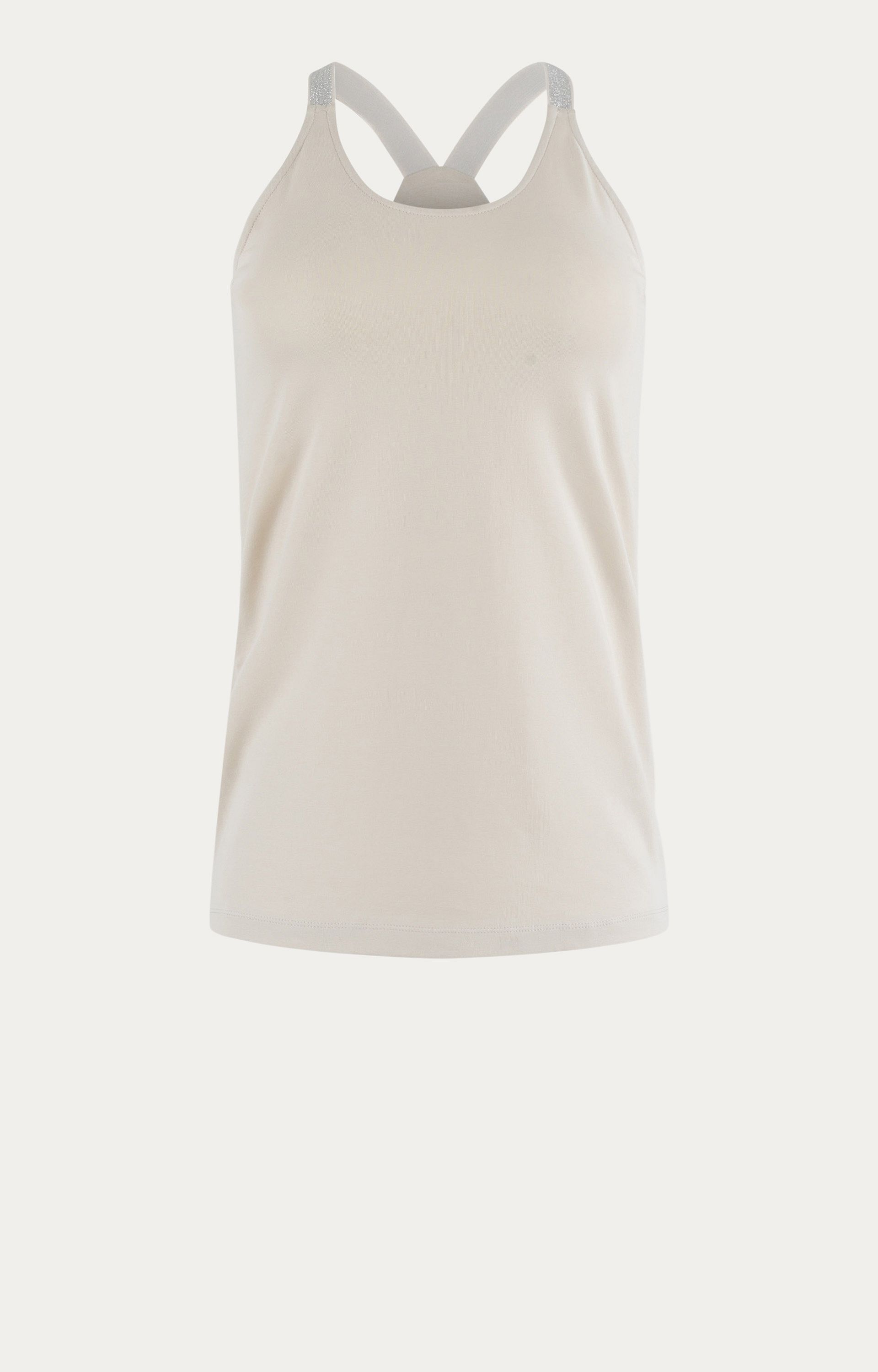 Top met lurexbandjes
