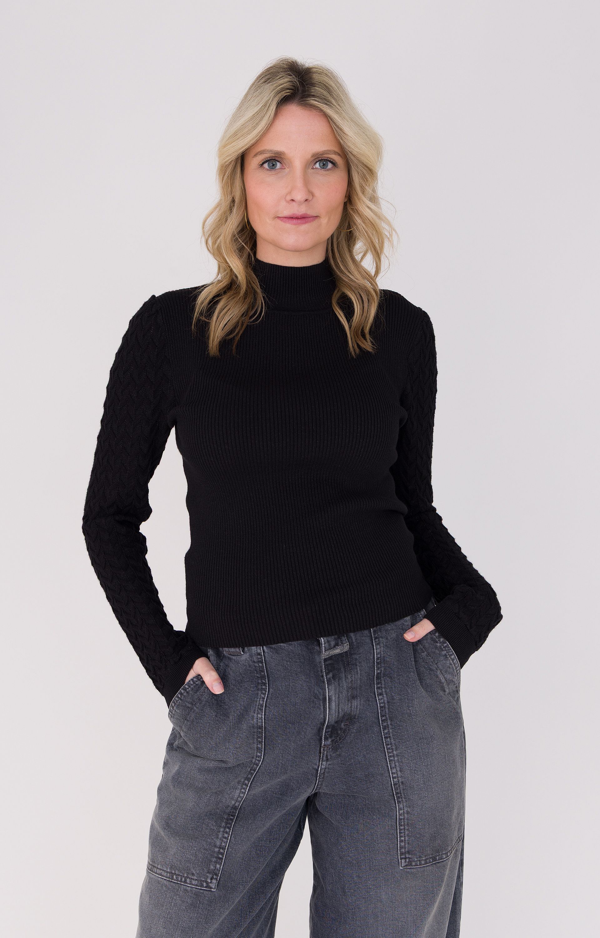 Pullover met glitter 