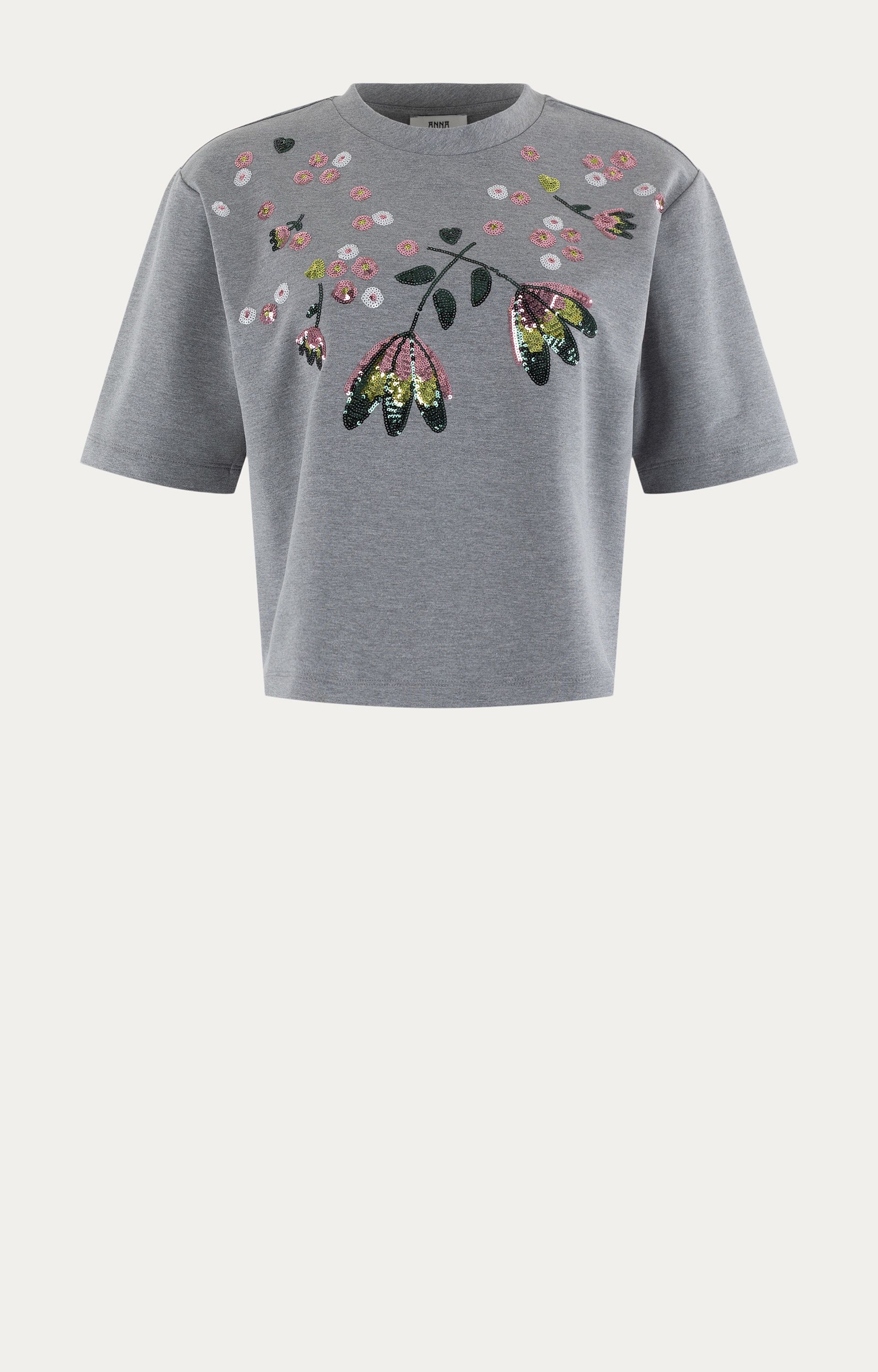 T-shirt met pailletten