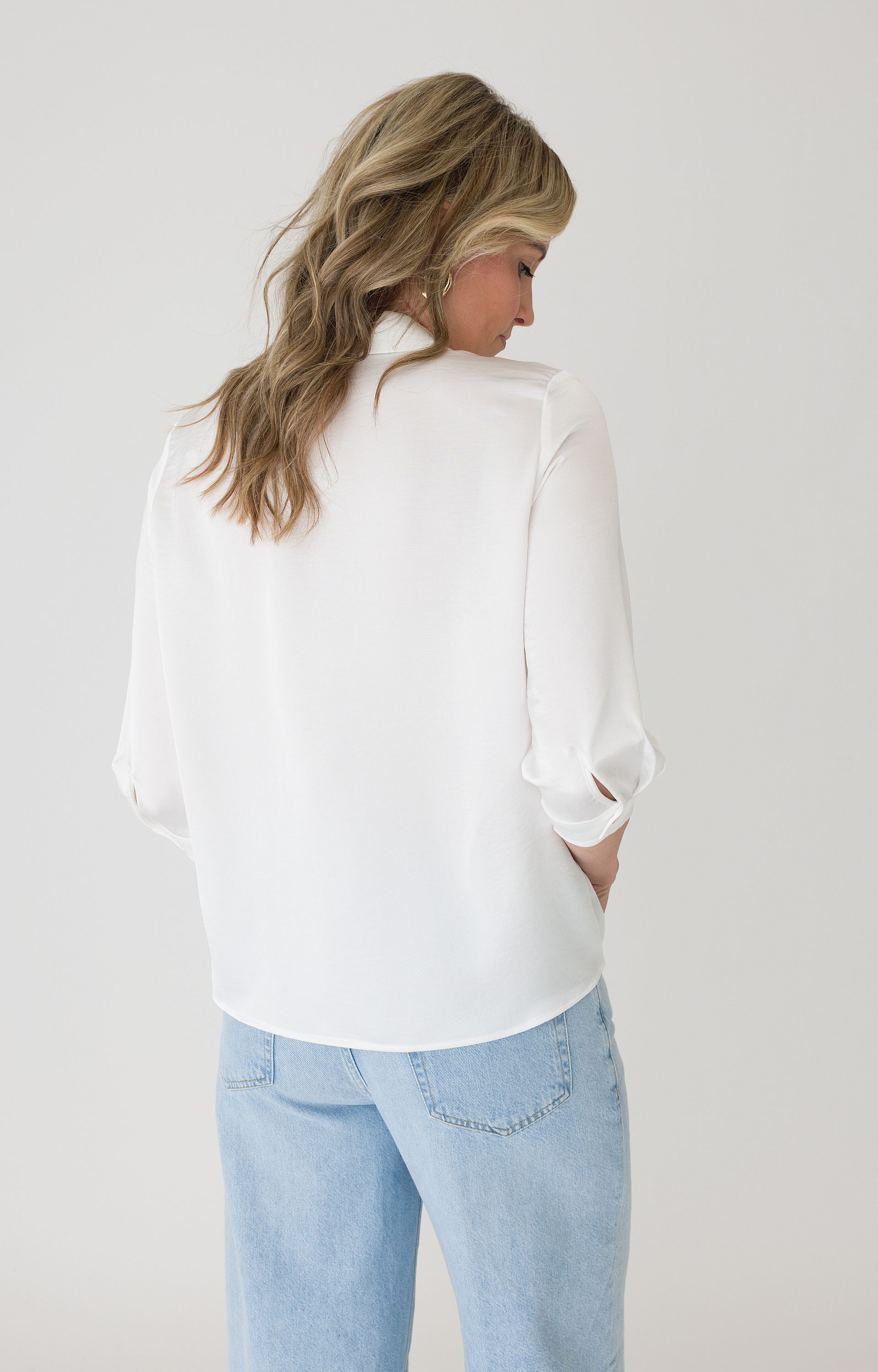 Satijnlook blouse