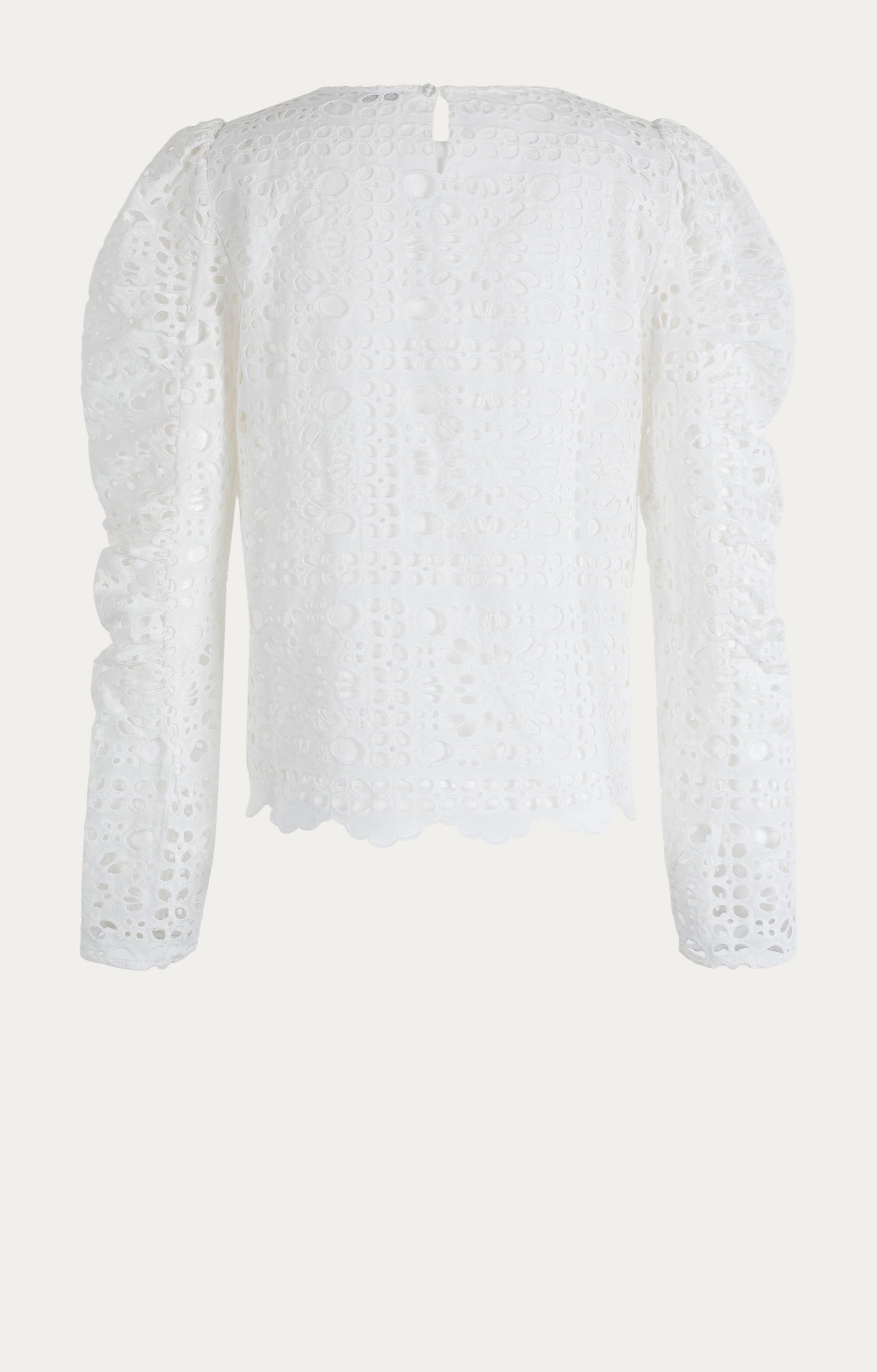 Blouse met broderie 