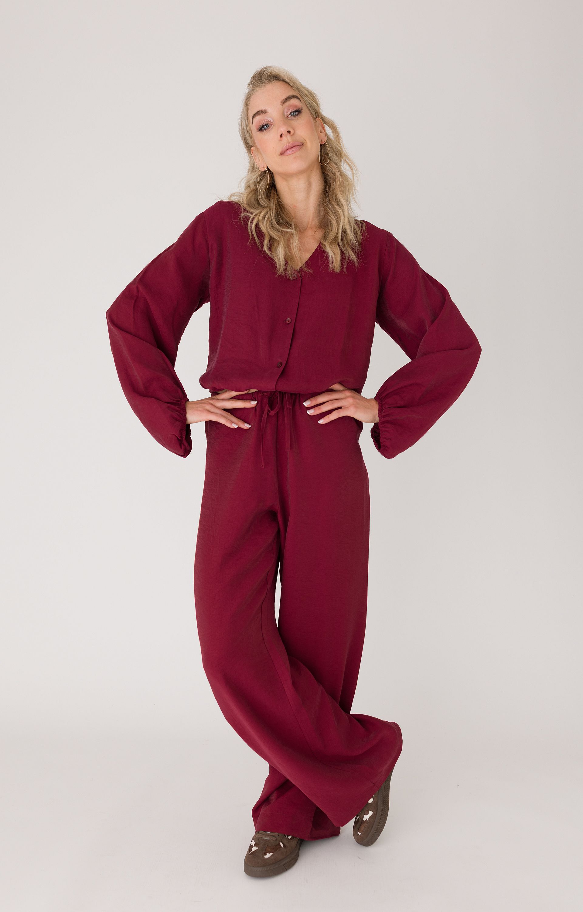 Blouse met trekkoord
