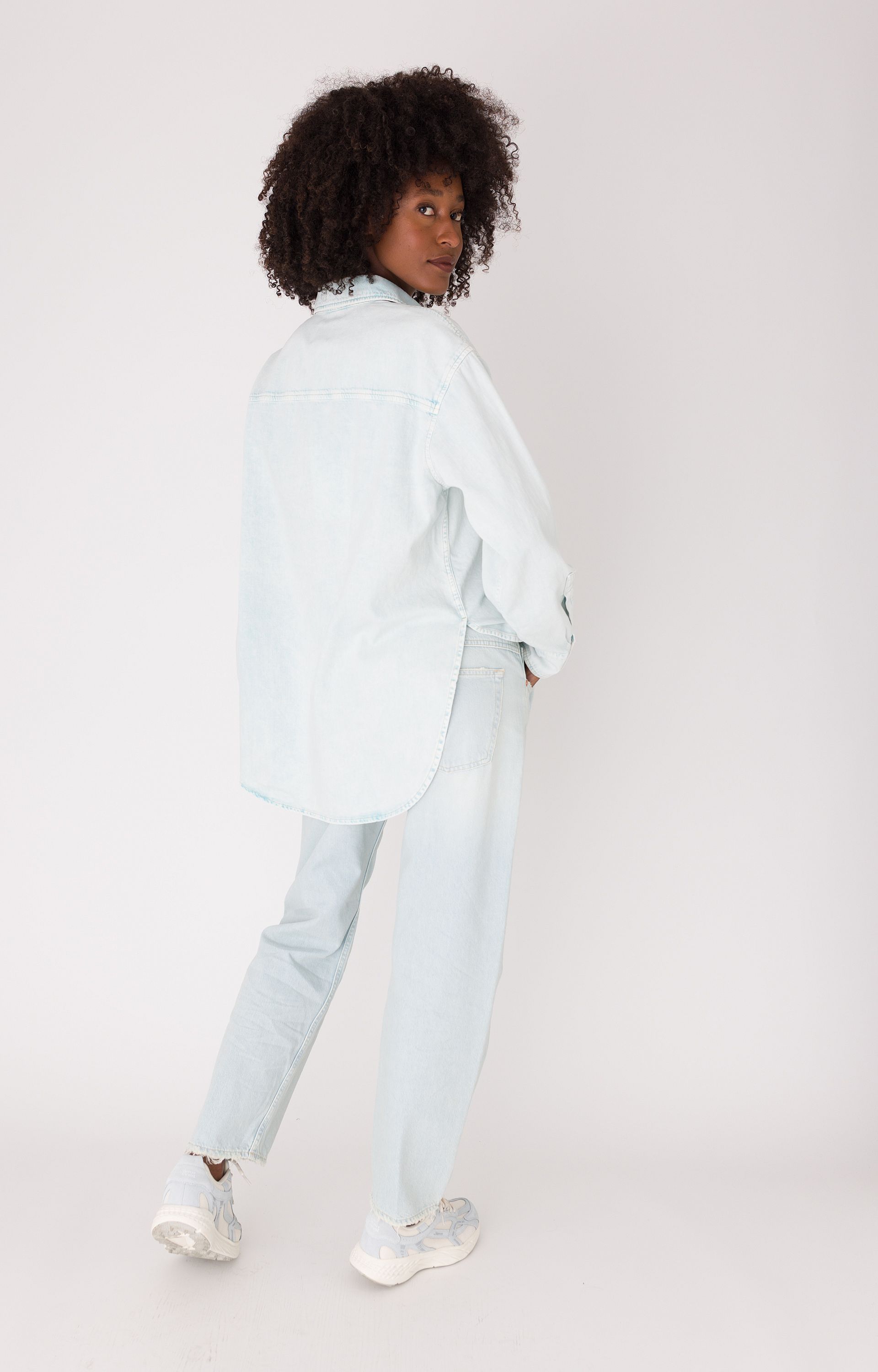 Overhemdblouse denim
